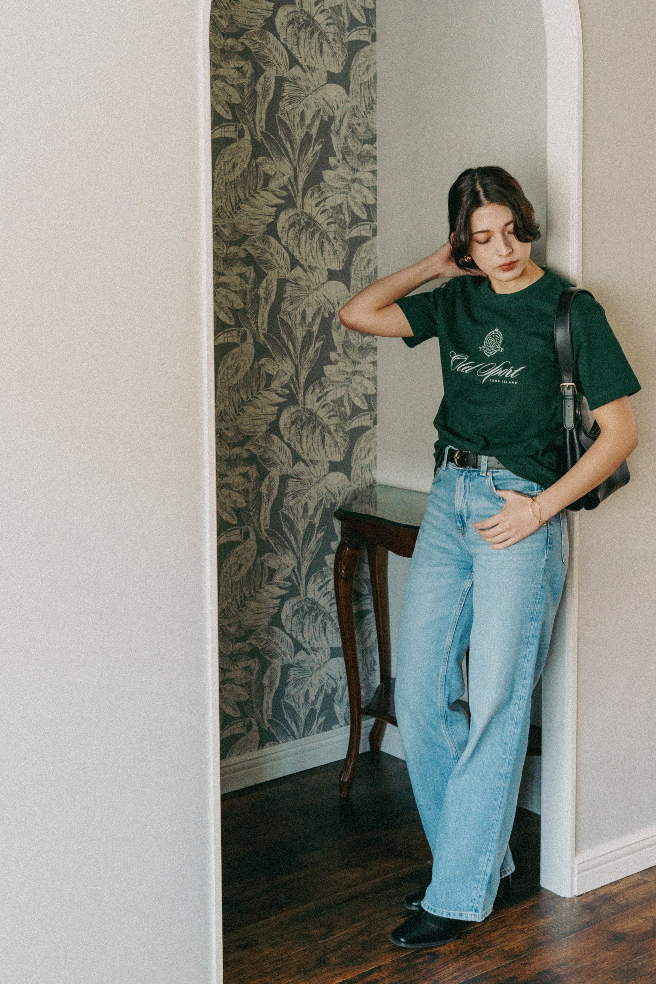エンブレムTシャツ GREEN