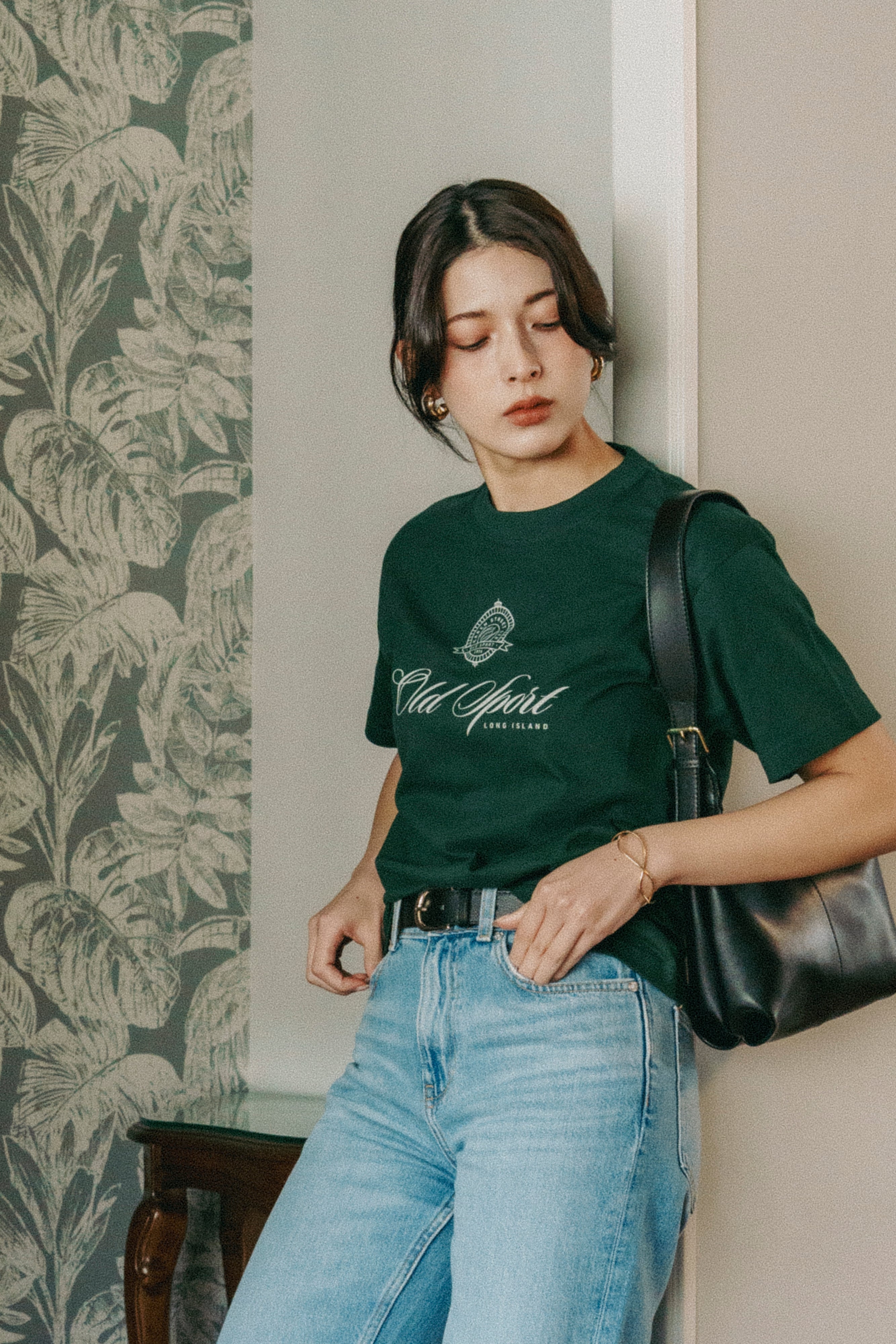 エンブレムTシャツ GREEN