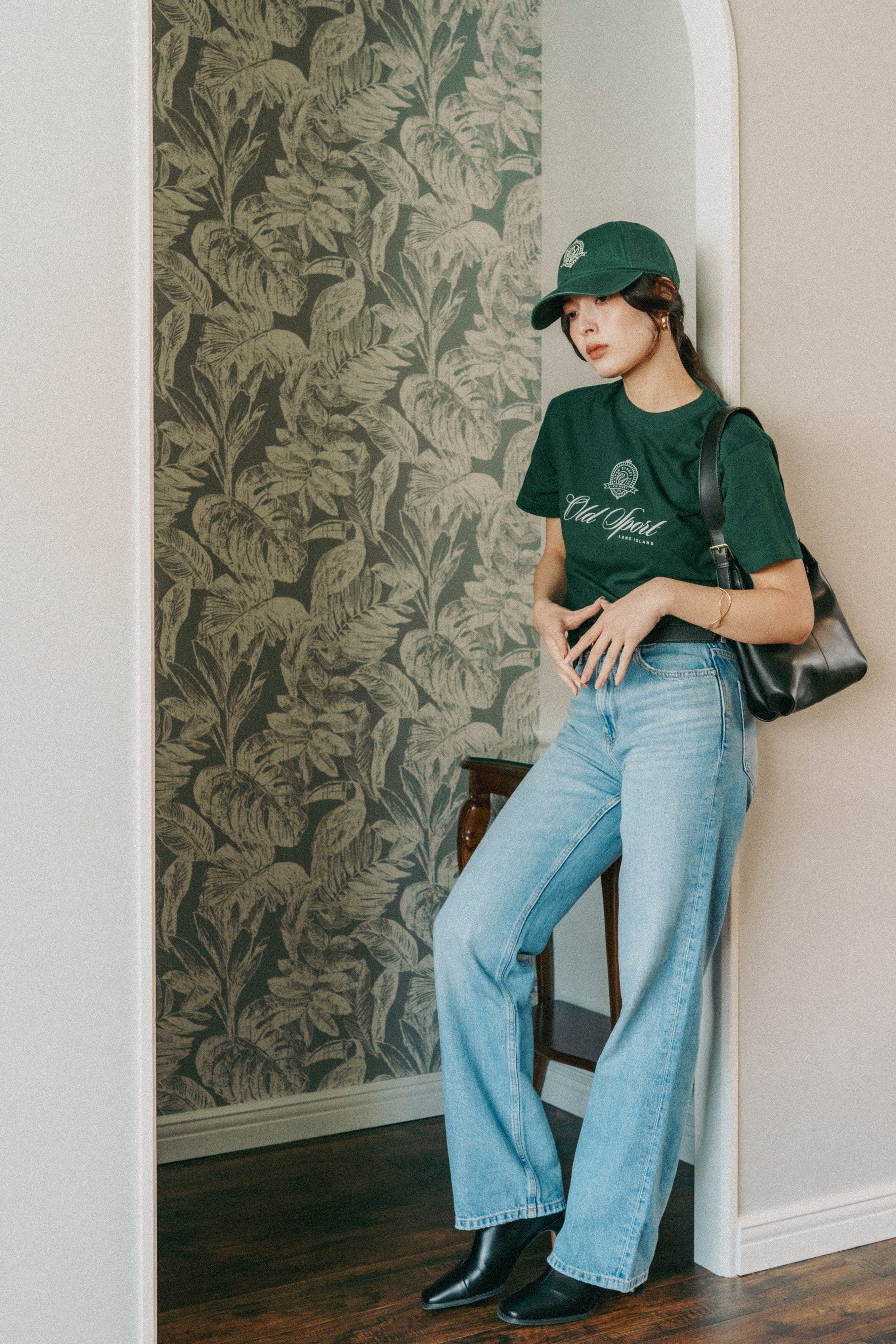 エンブレムTシャツ GREEN