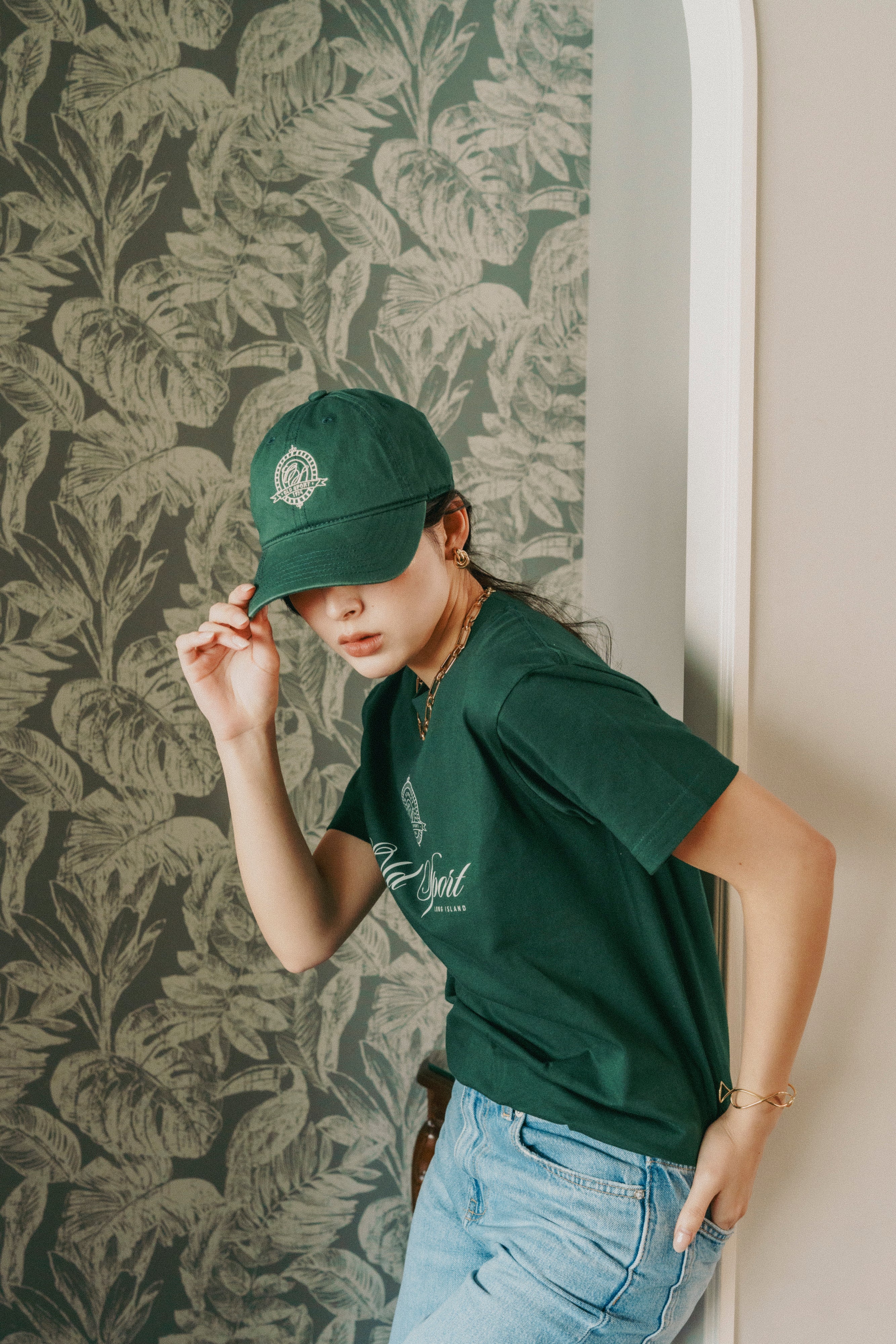 エンブレムTシャツ GREEN