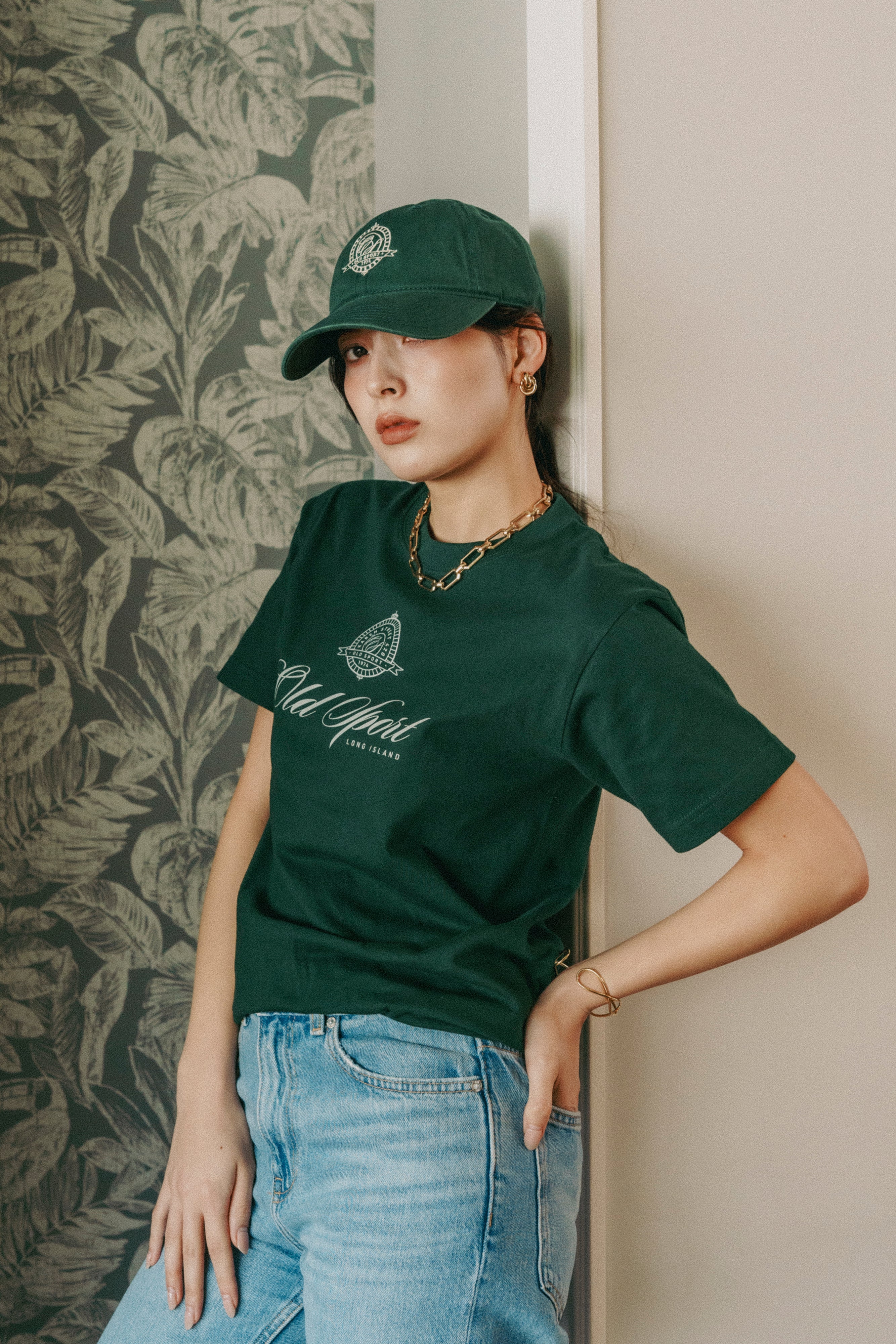 エンブレムTシャツ GREEN
