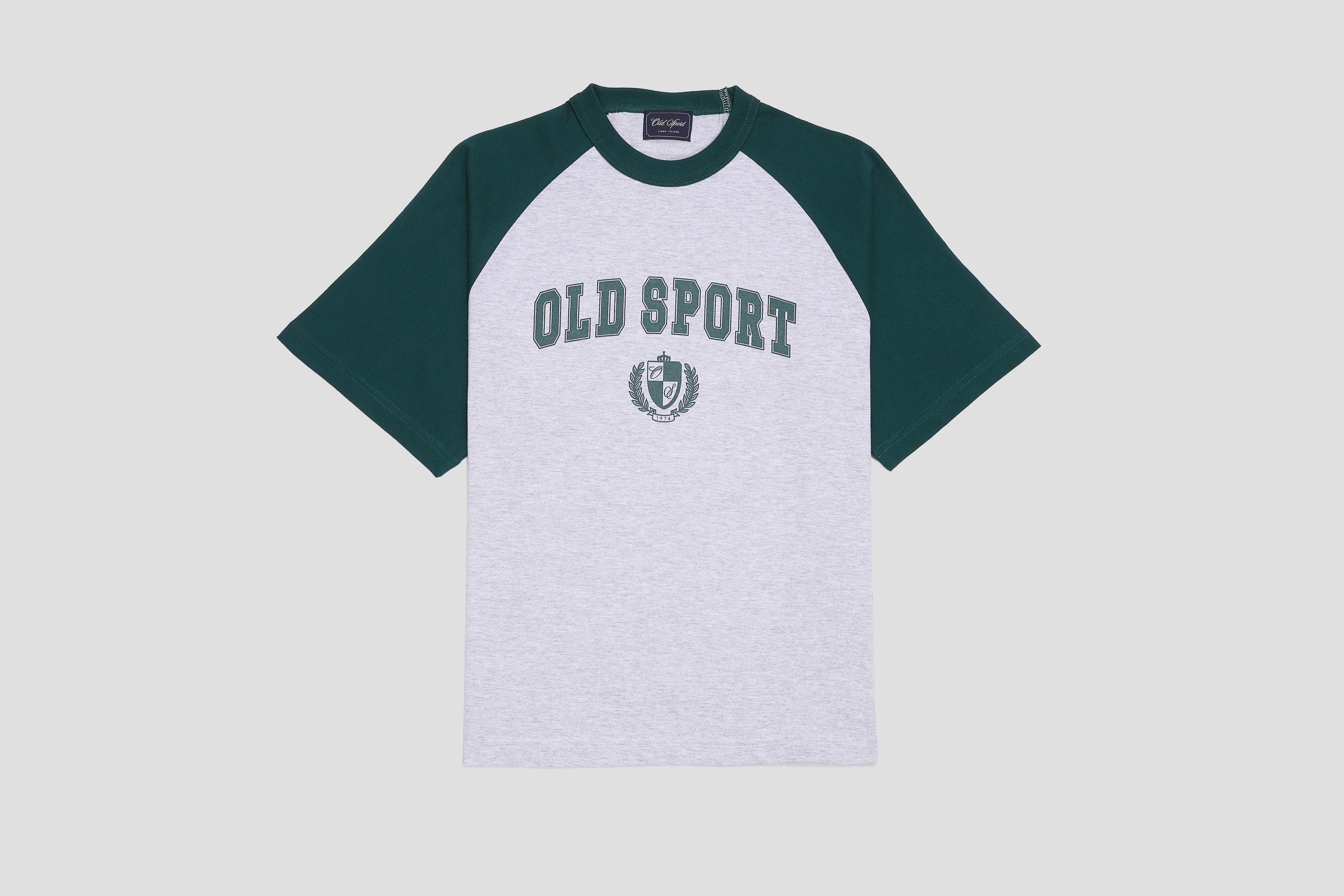 *Pre-Order* バーシティロゴラグランTシャツ GRAY/ GREEN