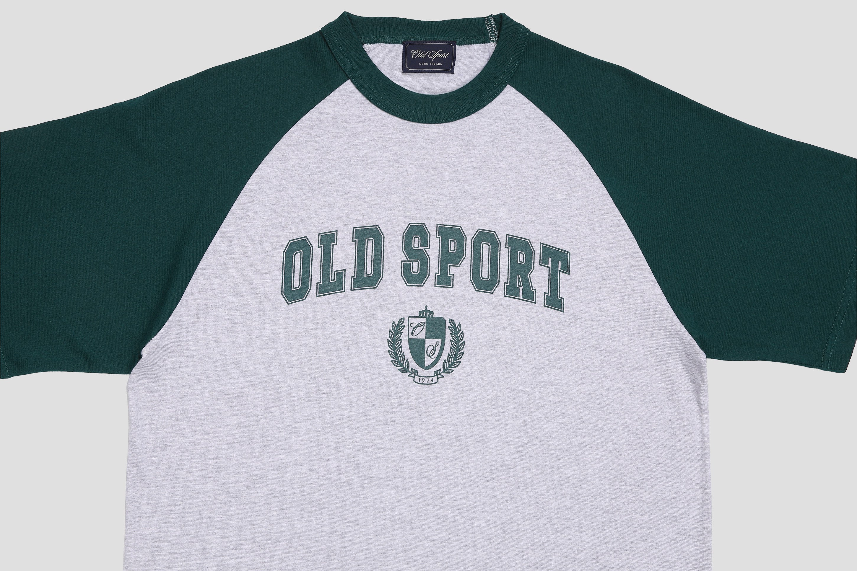 *Pre-Order* バーシティロゴラグランTシャツ GRAY/ GREEN