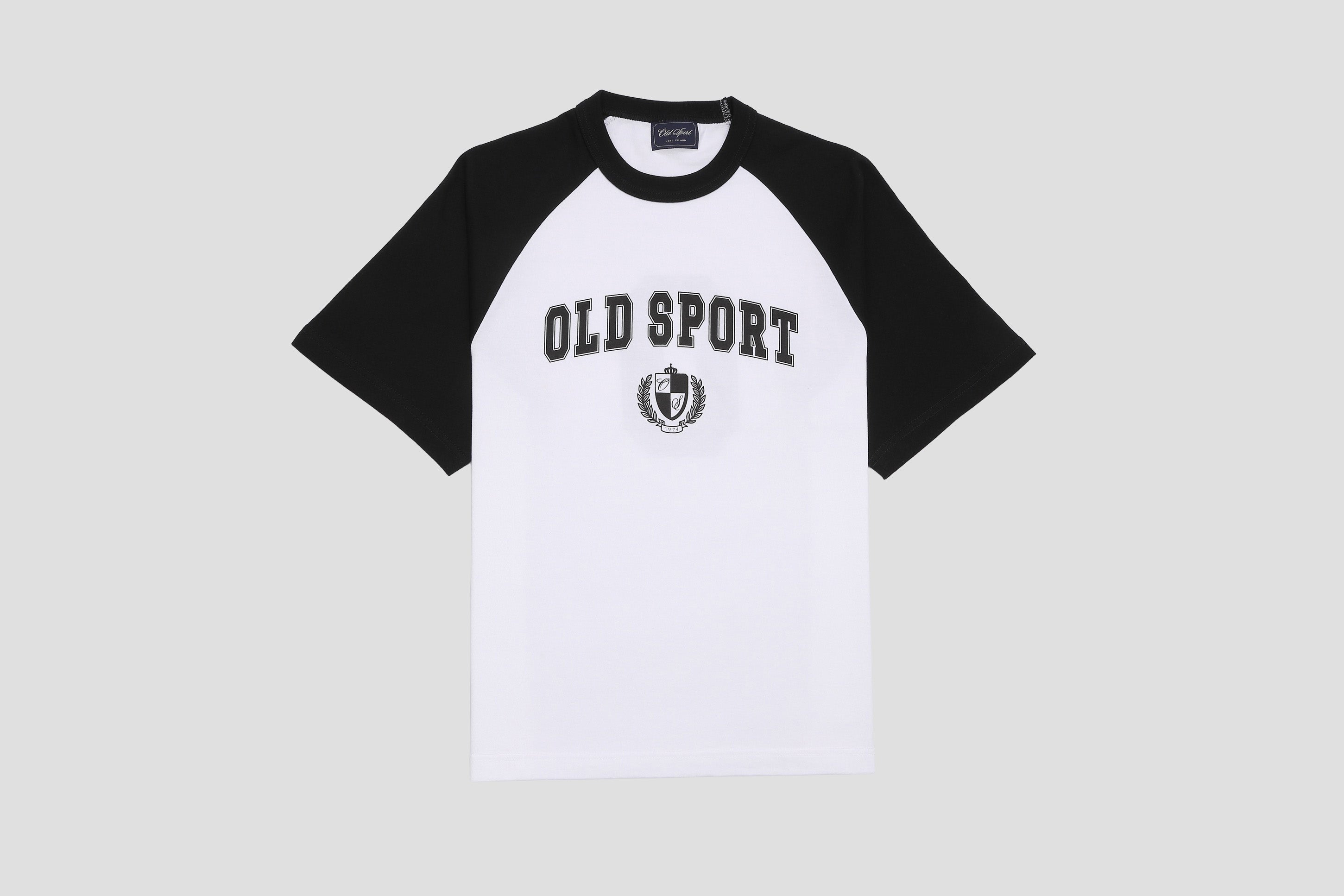 *Pre-Order* バーシティロゴラグランTシャツ WHITE-BLACK