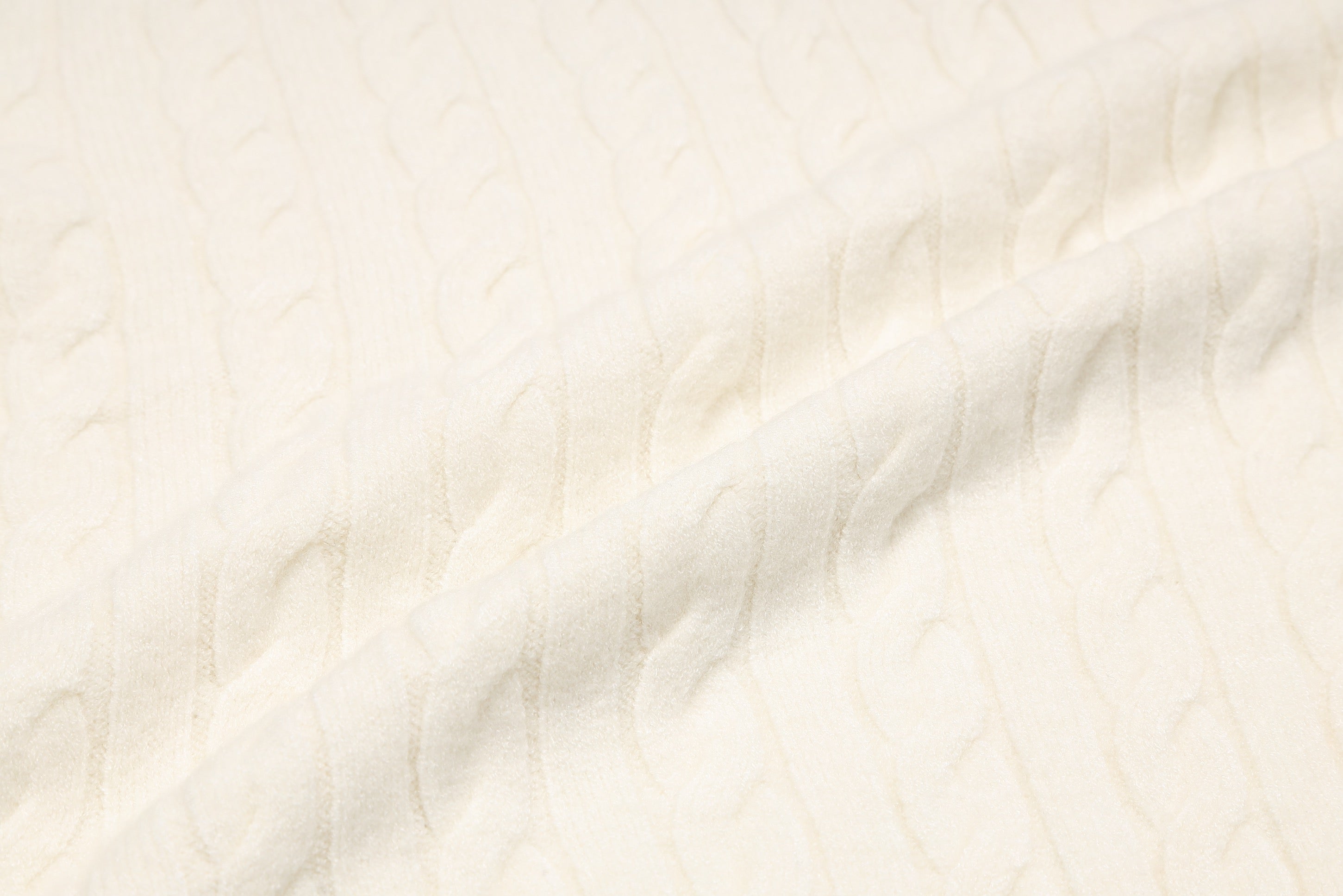 *Pre-Order* エンブレム刺繍ケーブルニットパンツ IVORY