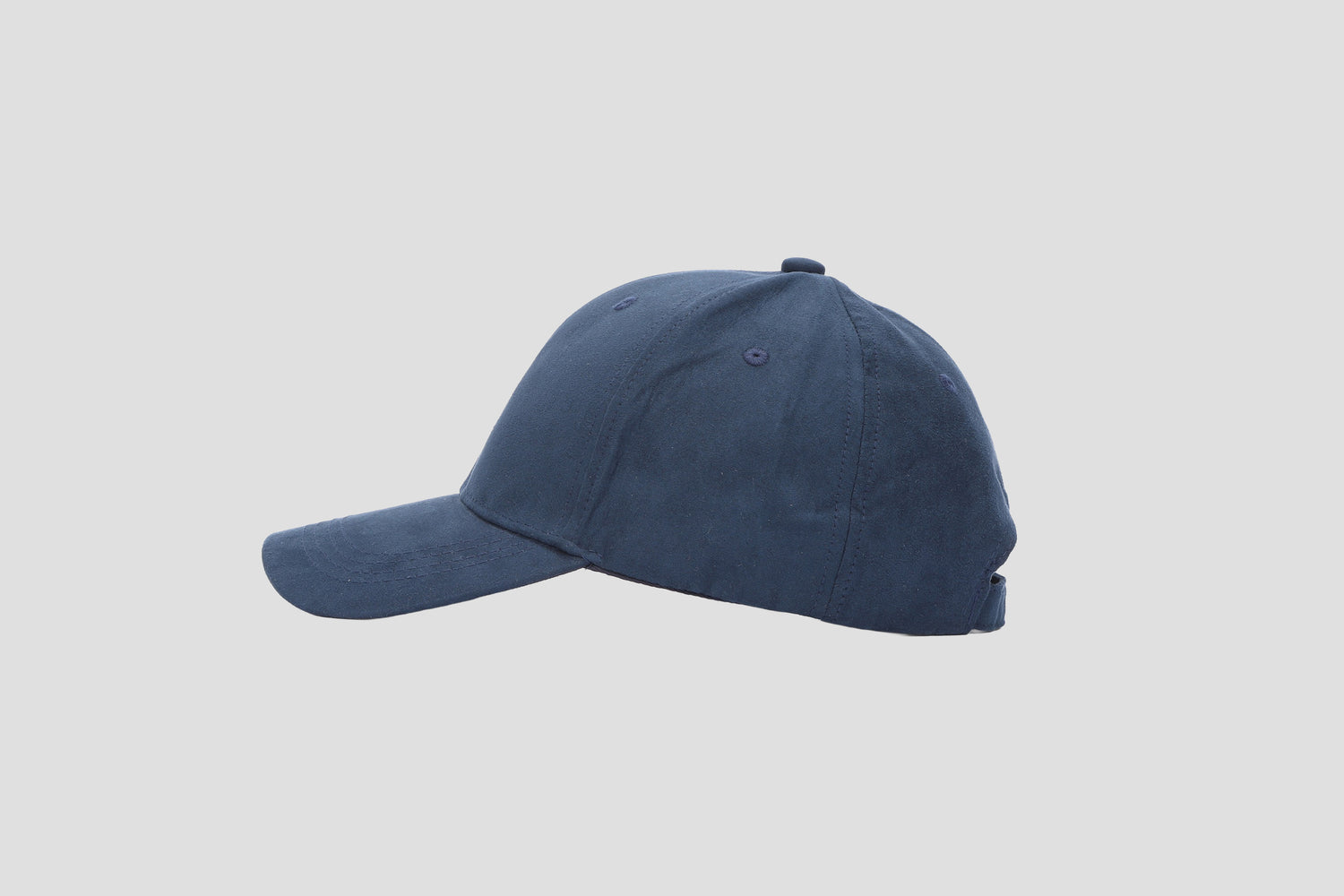 Faux Suede エンブレム刺繍キャップ NAVY