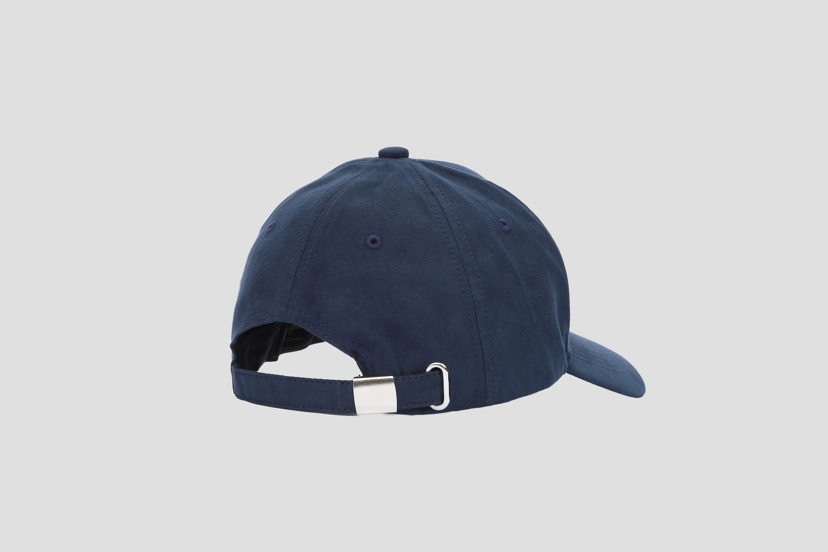 Faux Suede エンブレム刺繍キャップ NAVY