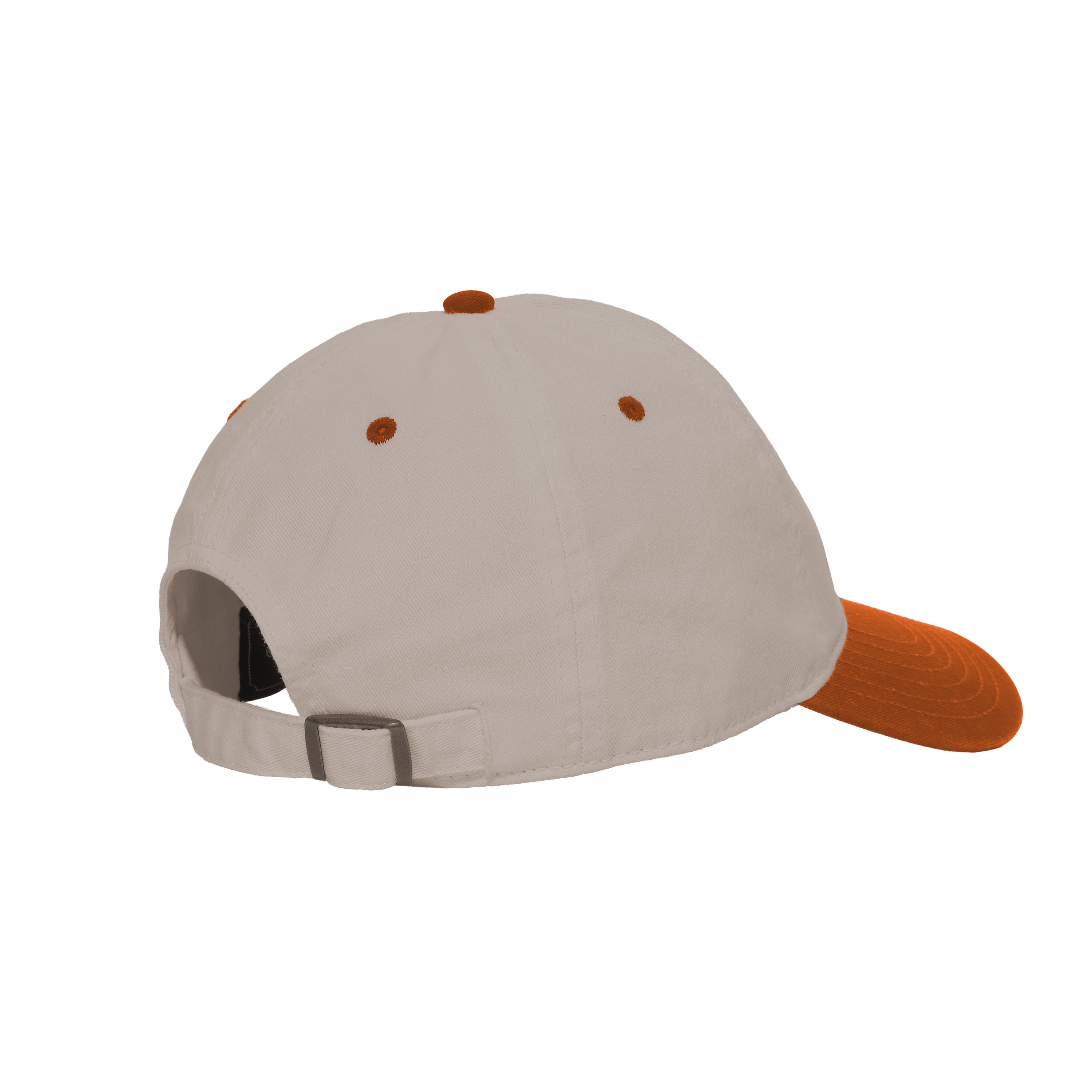 バイカラーエンブレムCAP BEIGE/ORANGE