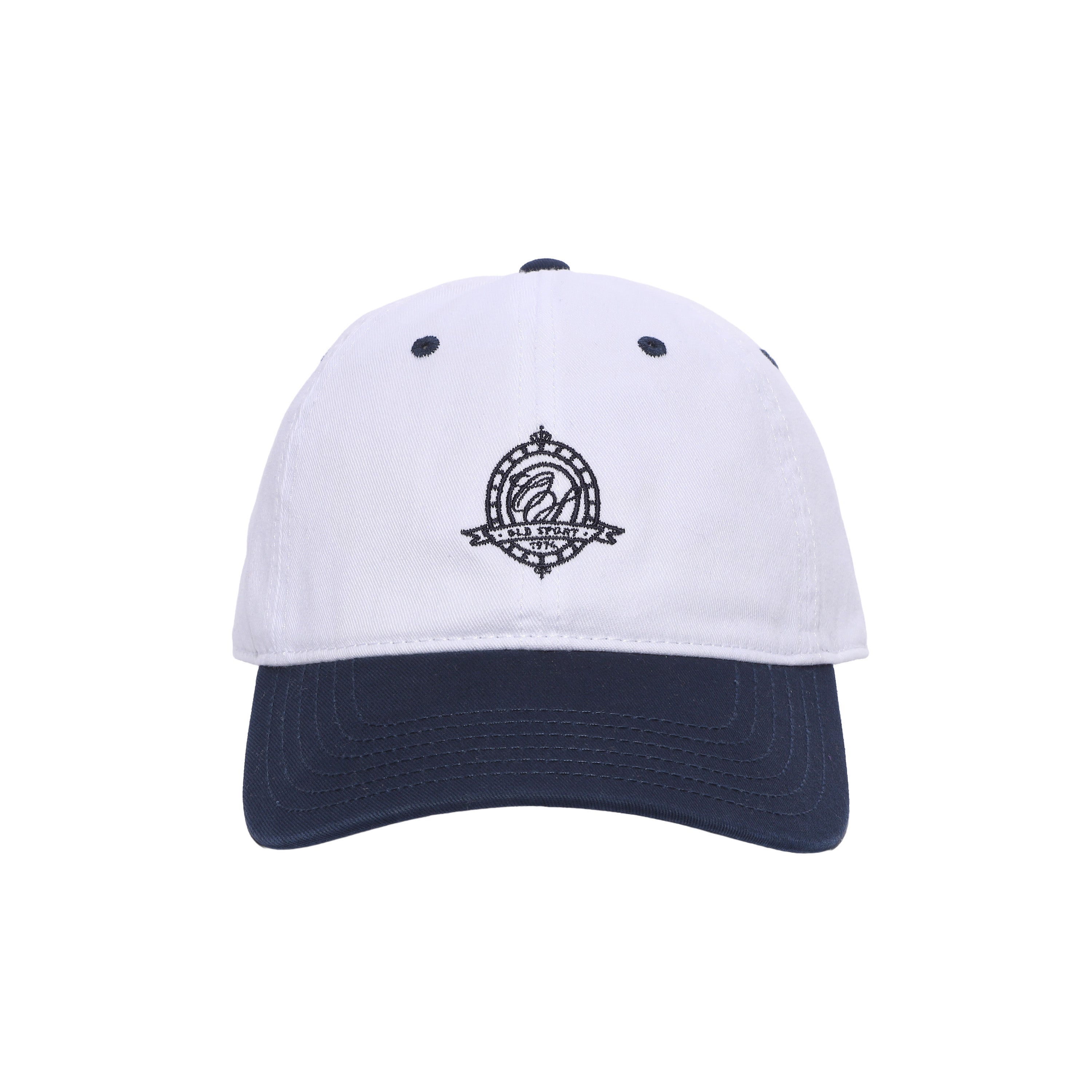 バイカラーエンブレムCAP WHITE/ NAVY