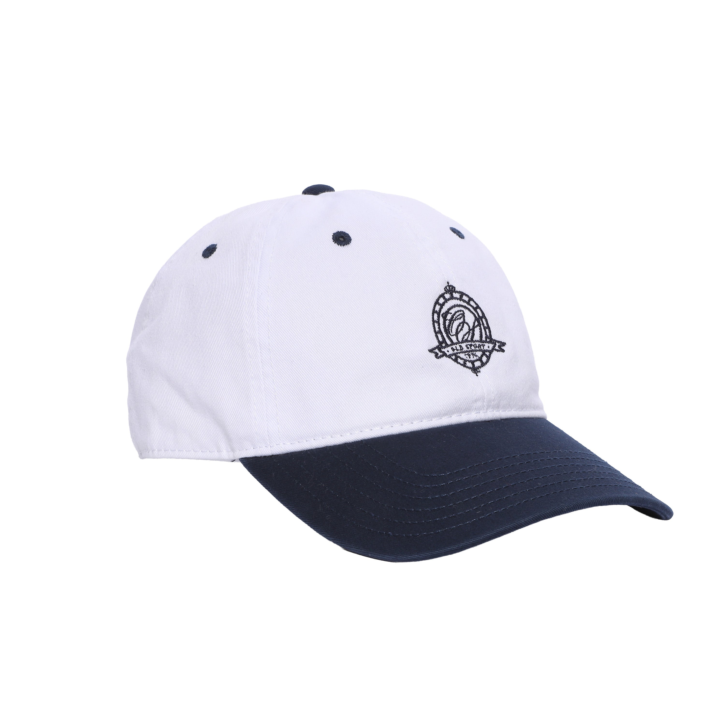 バイカラーエンブレムCAP WHITE/ NAVY