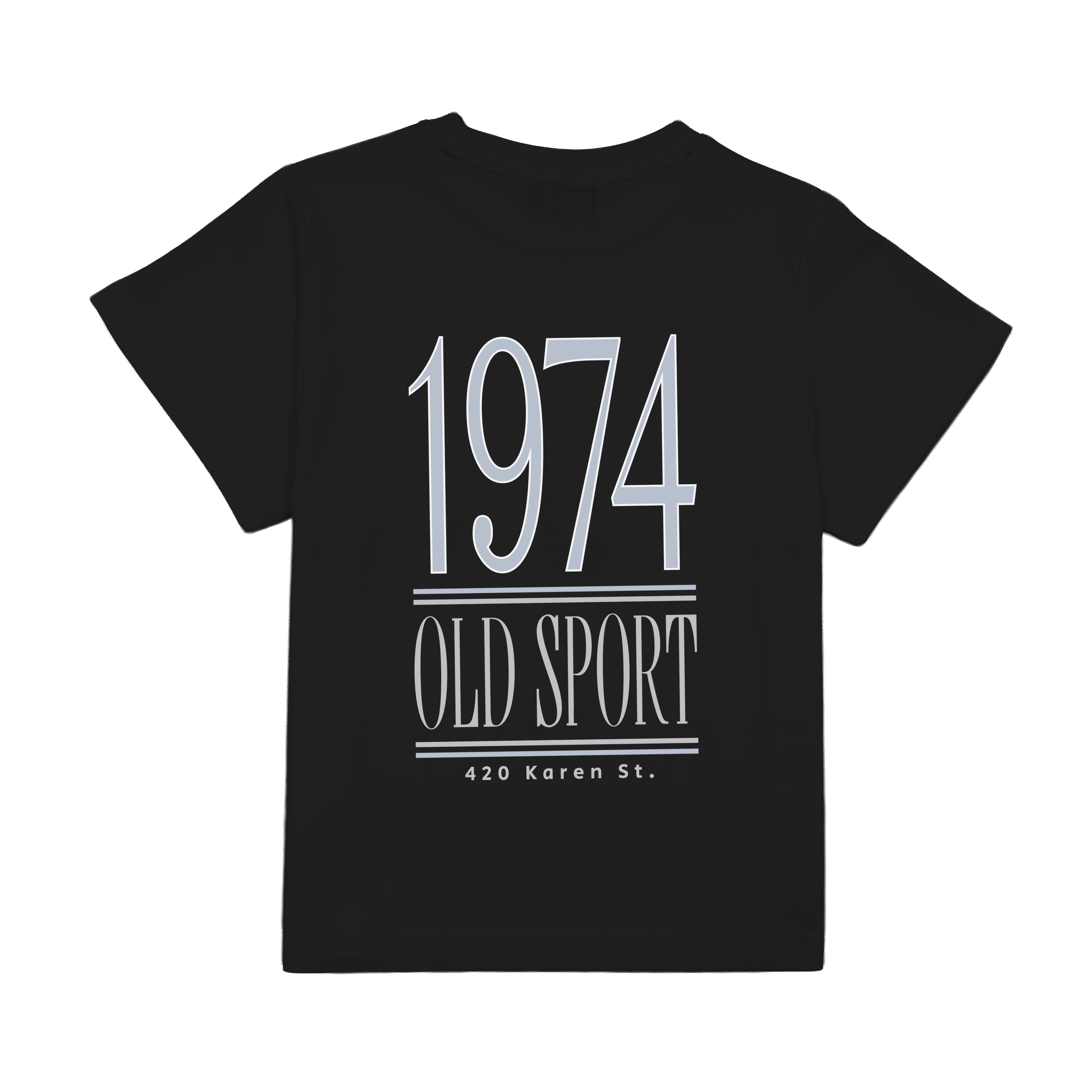1974 バックプリントTシャツ BLACK
