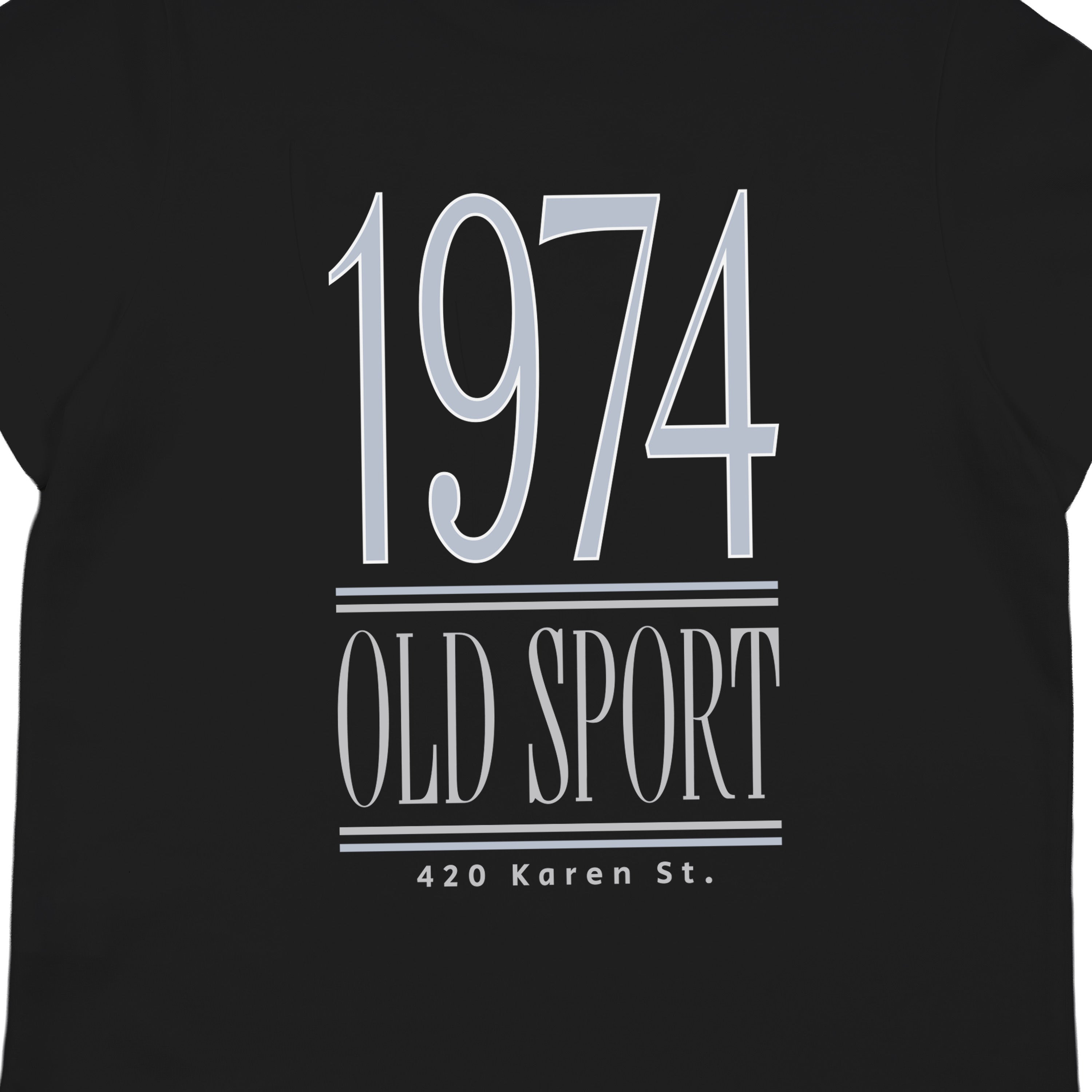 1974 バックプリントTシャツ BLACK