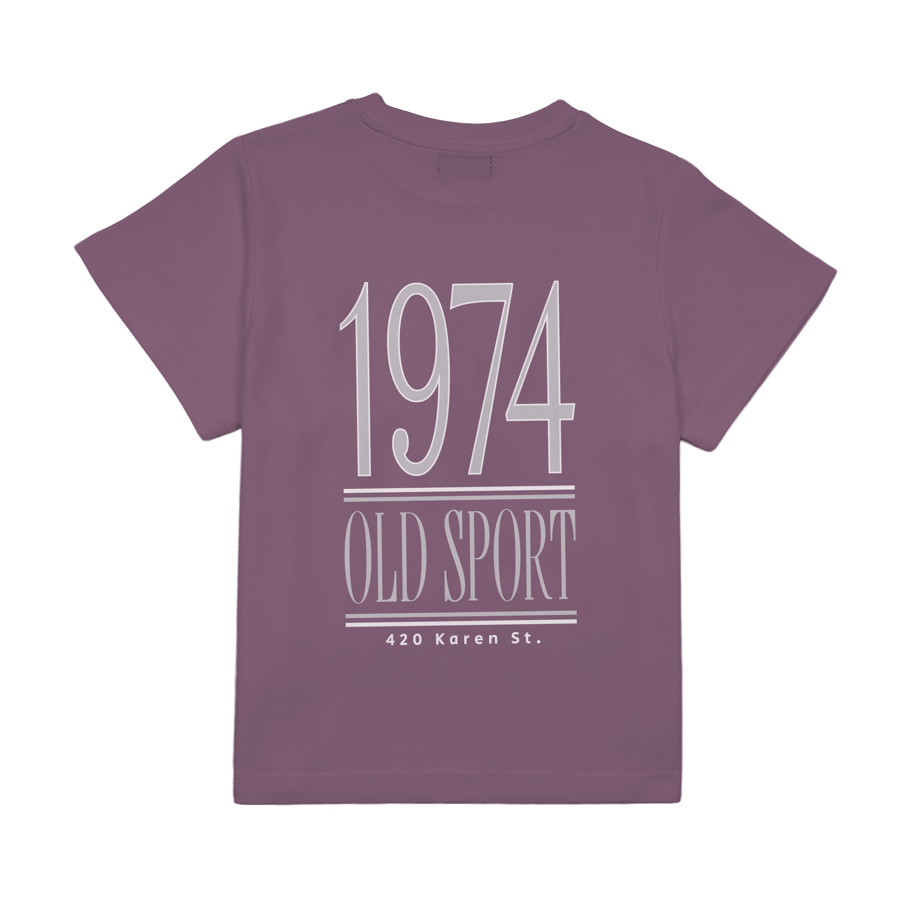 1974 バックプリントTシャツ PURPLE