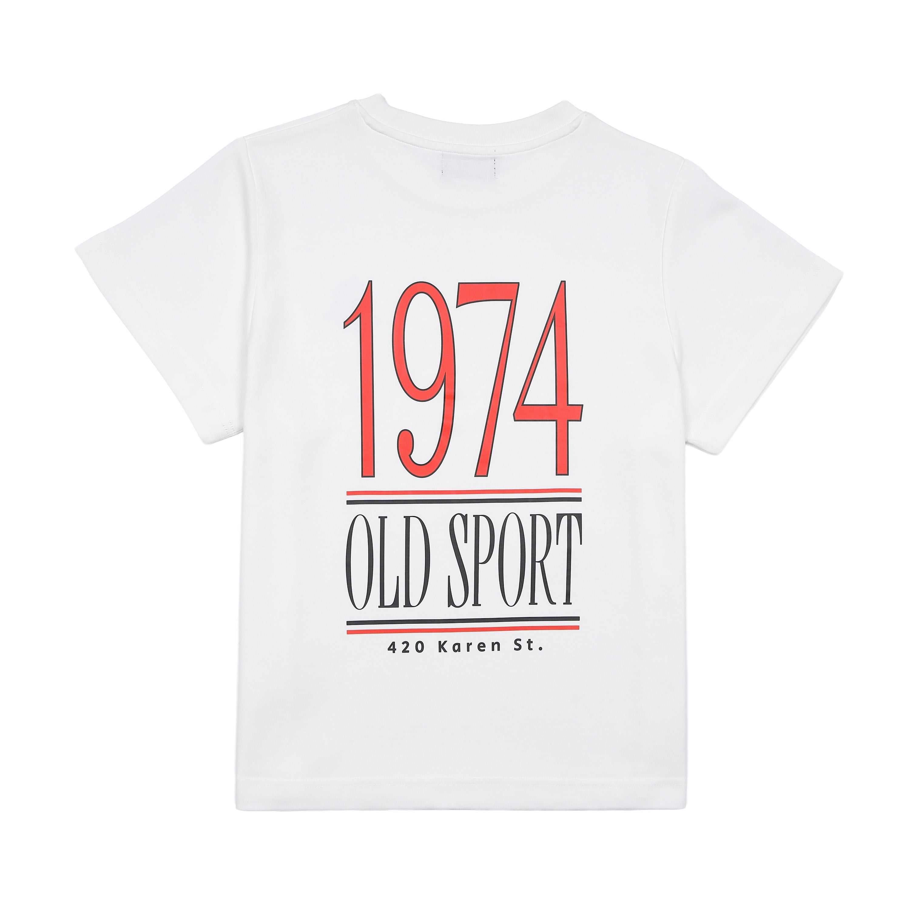 1974 バックプリントTシャツ WHITE
