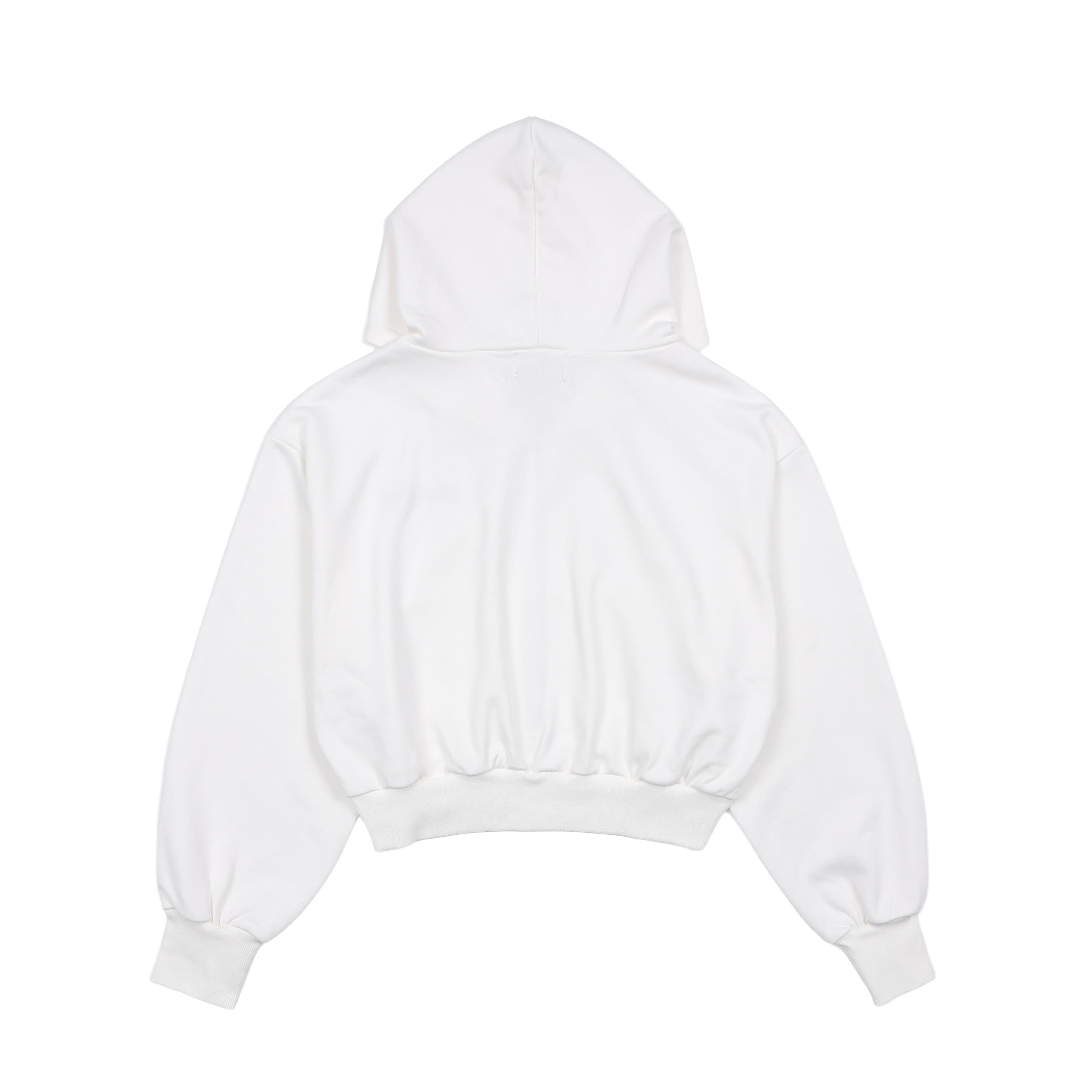 Old Sportロゴ刺繍ジップパーカー WHITE