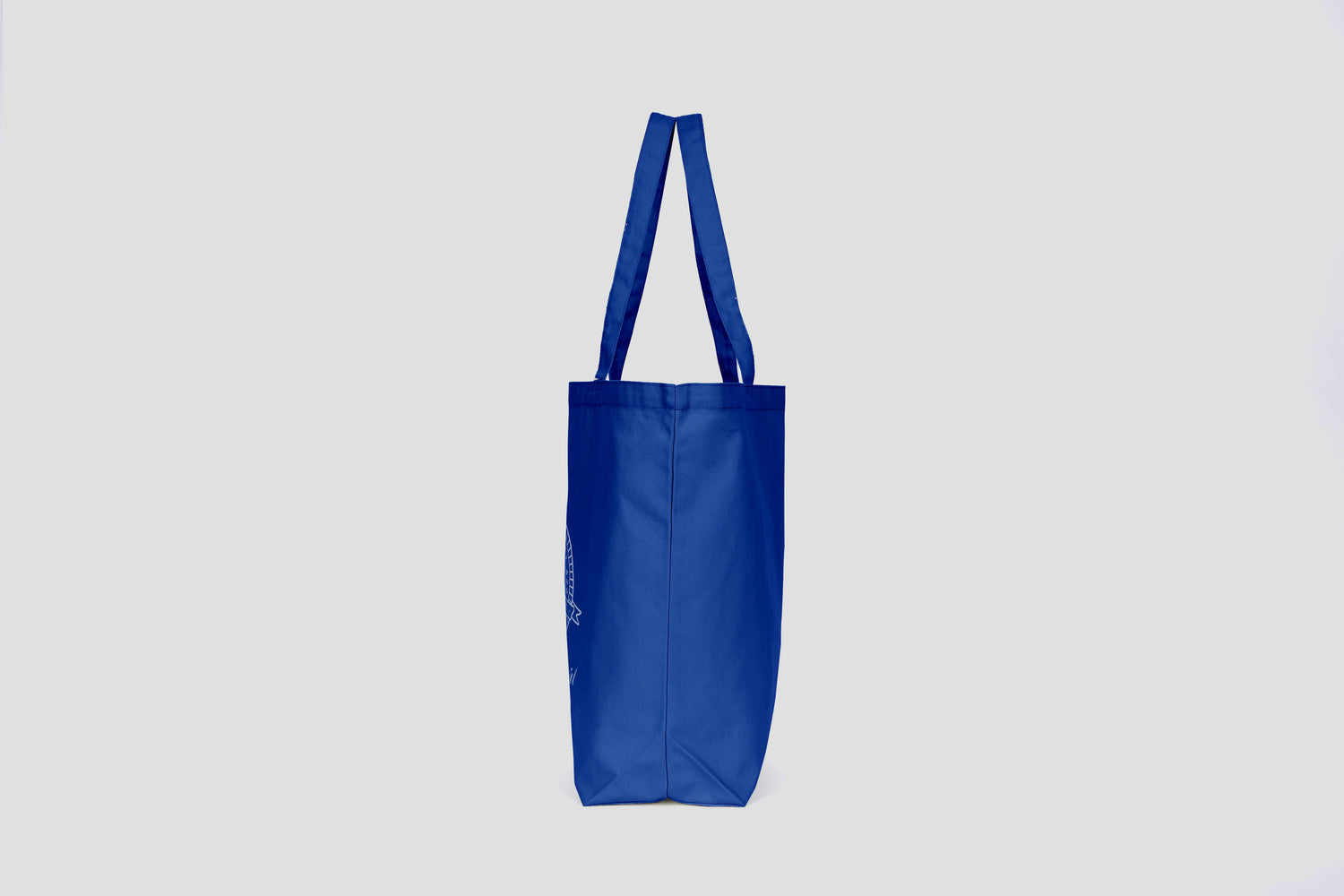 エンブレム トートバッグ BLUE