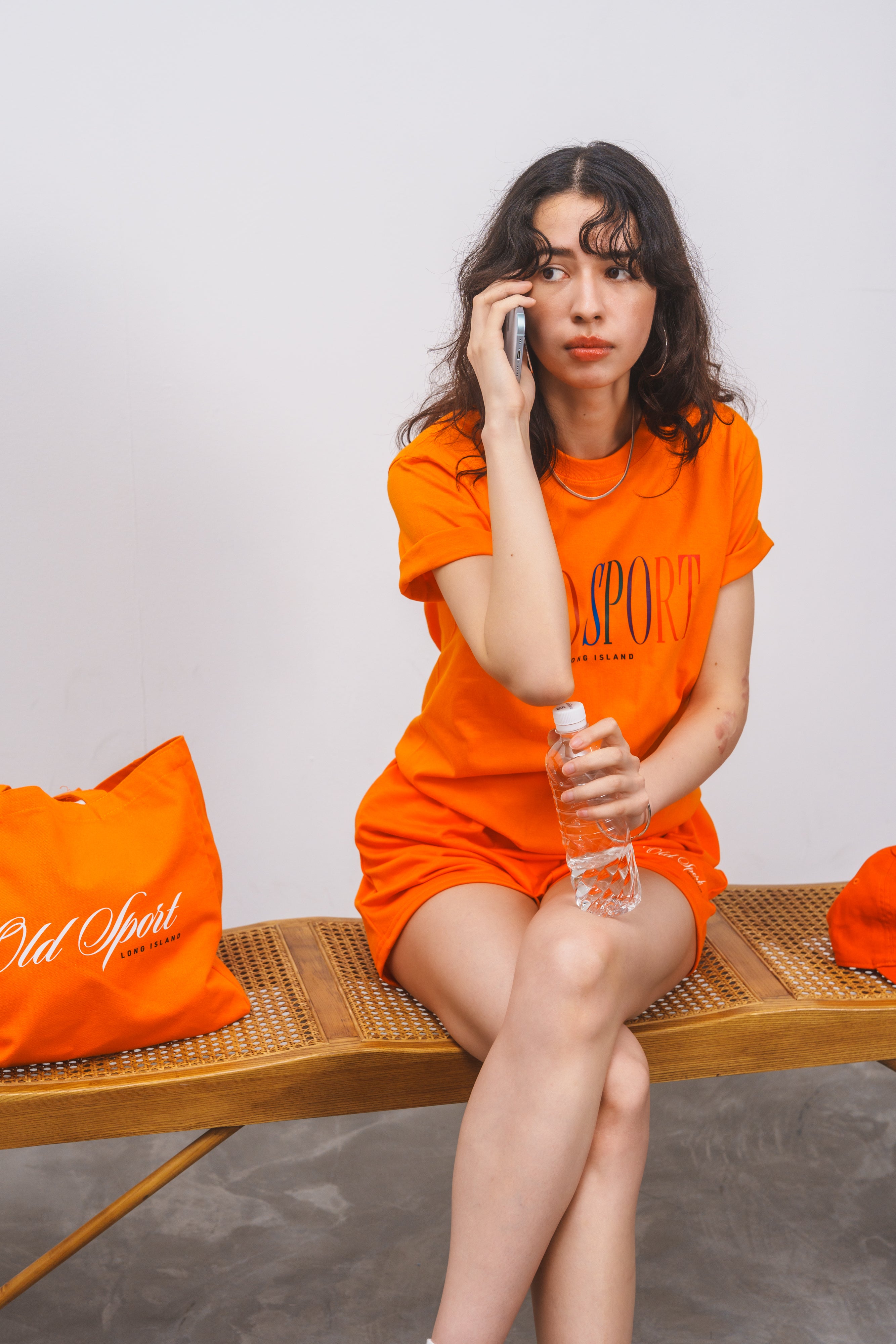 マルチロゴプリントTシャツ ORANGE