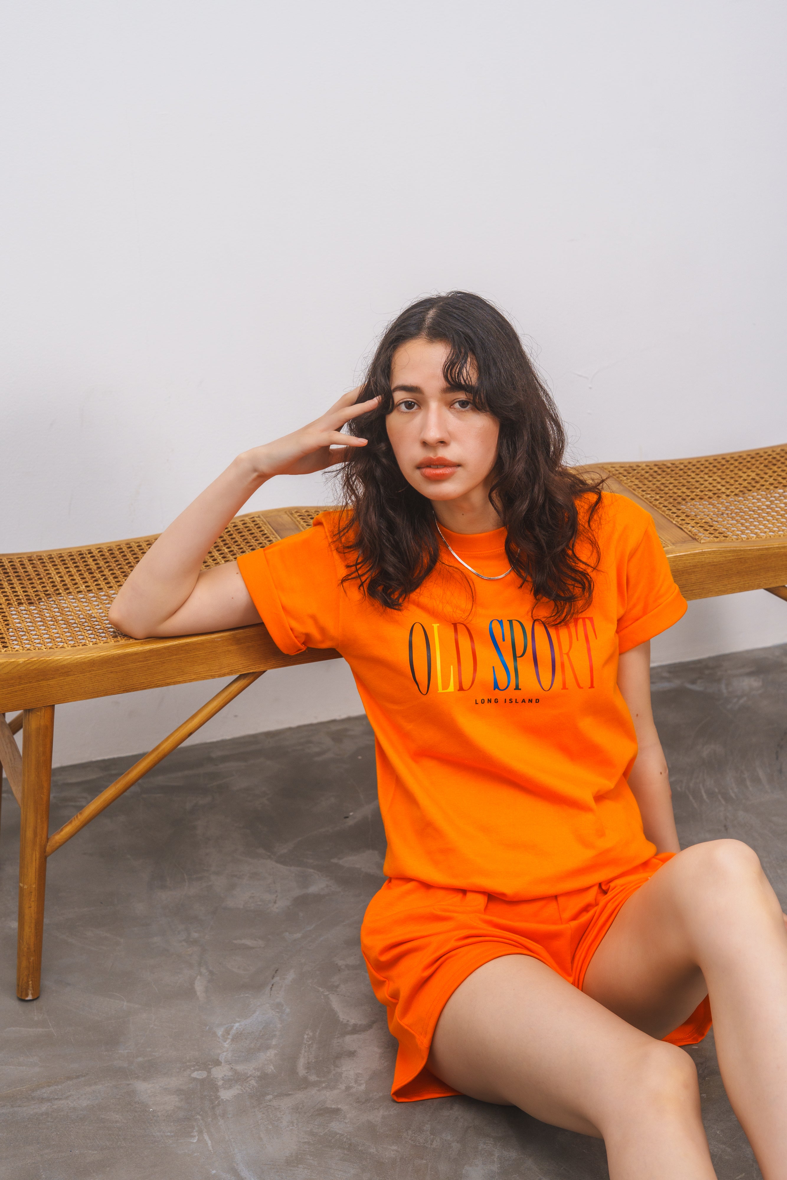 マルチロゴプリントTシャツ ORANGE