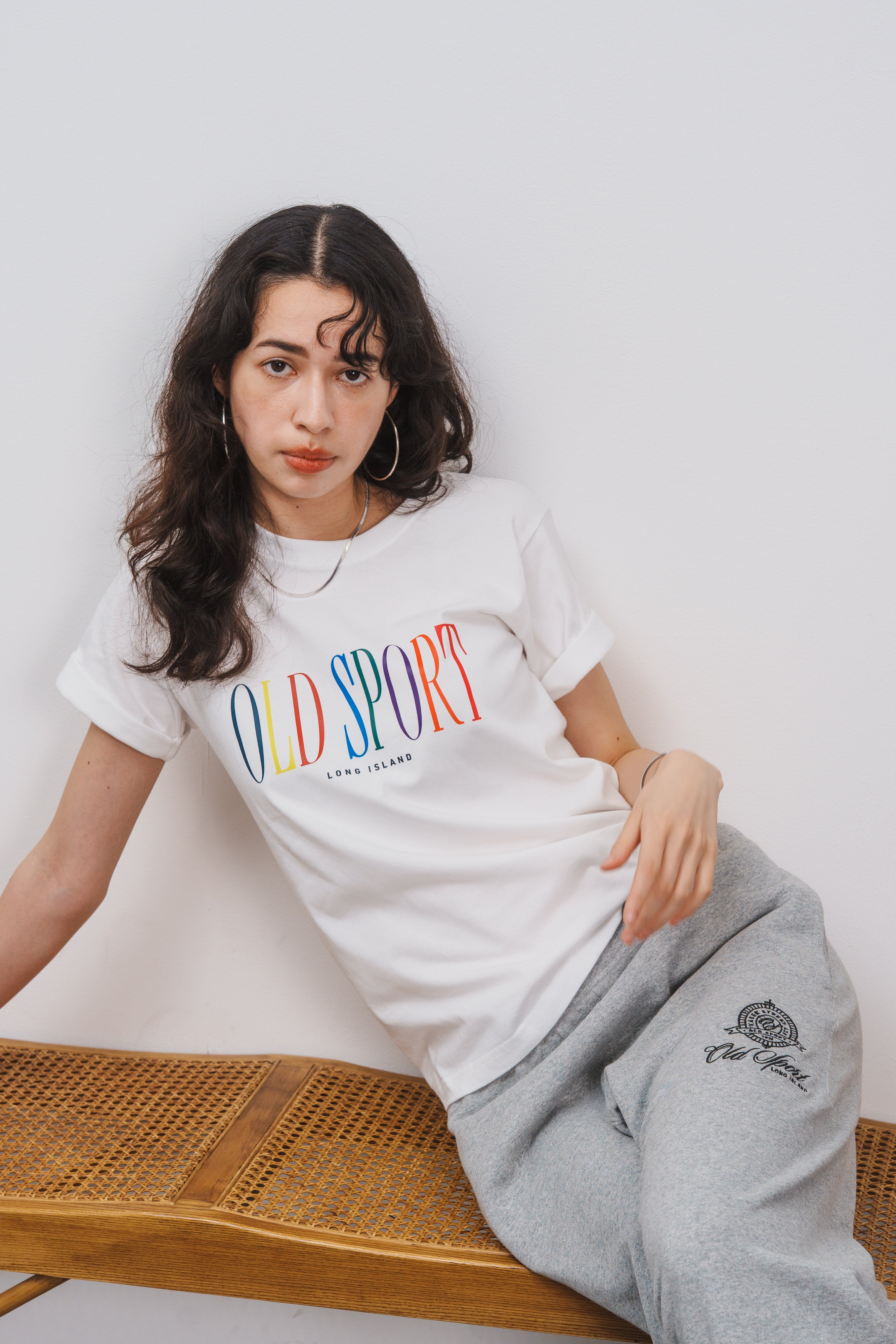 マルチロゴプリントTシャツ WHITE