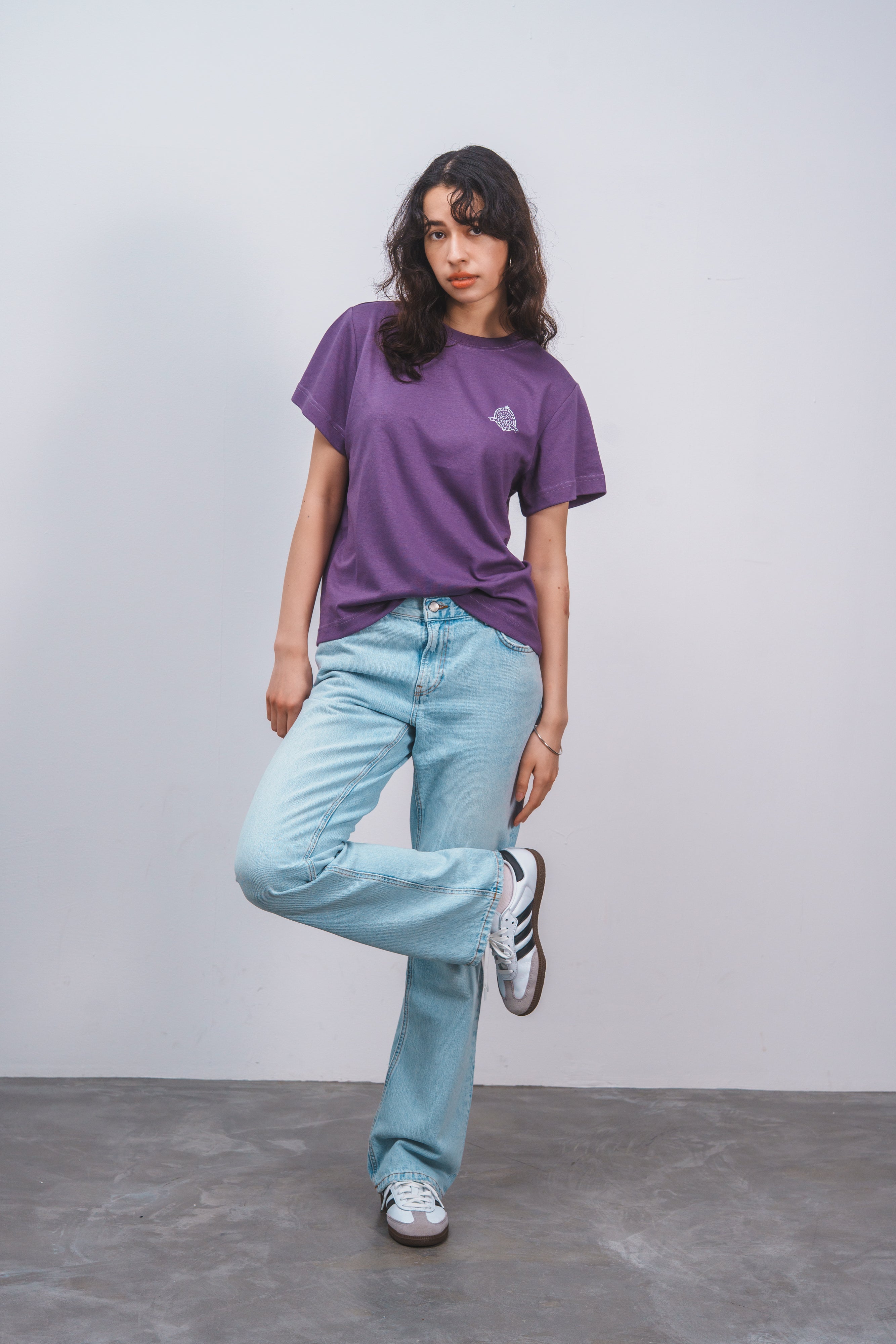 1974 バックプリントTシャツ PURPLE