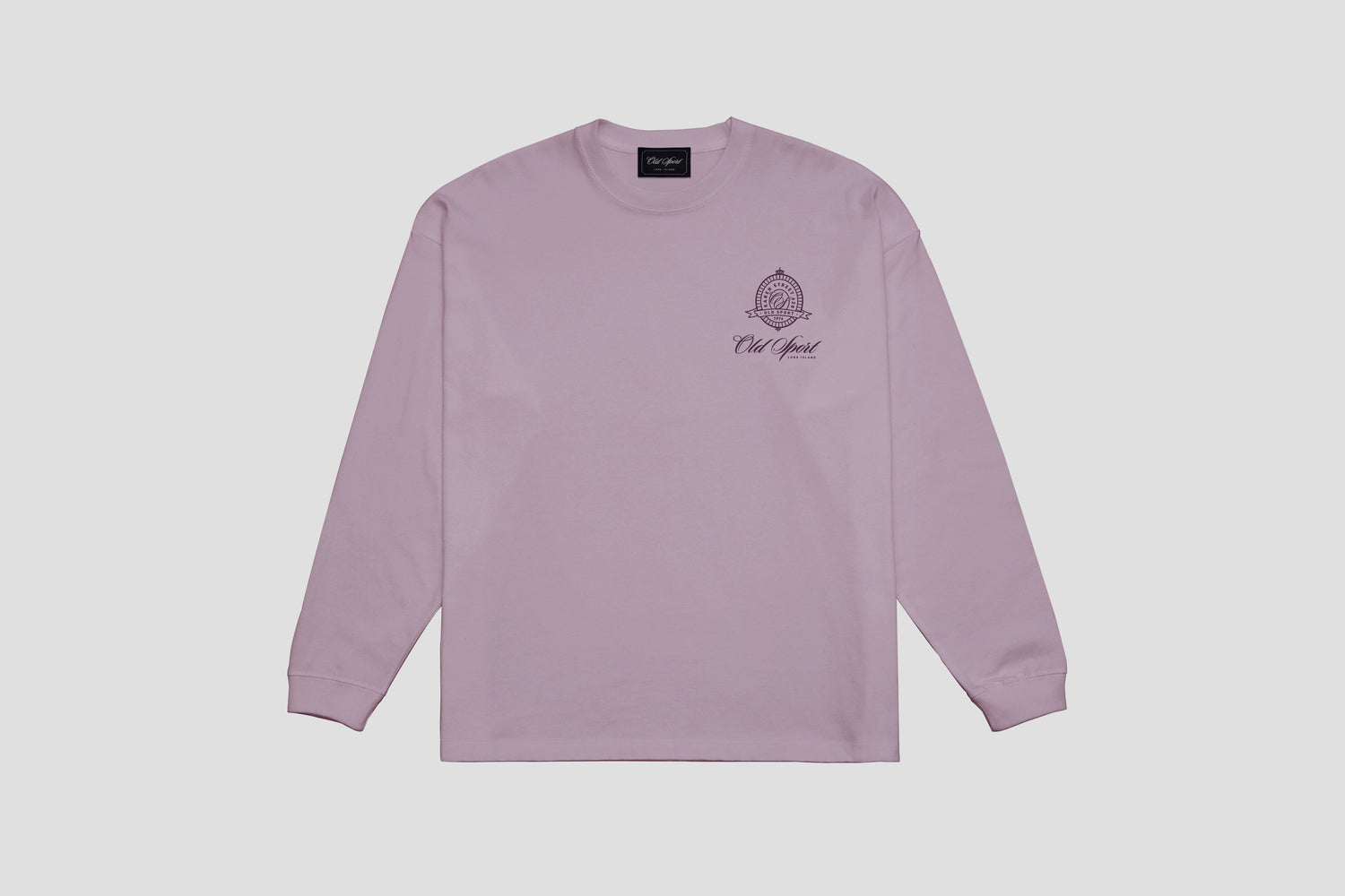 エンブレムクルーネックロンT PURPLE