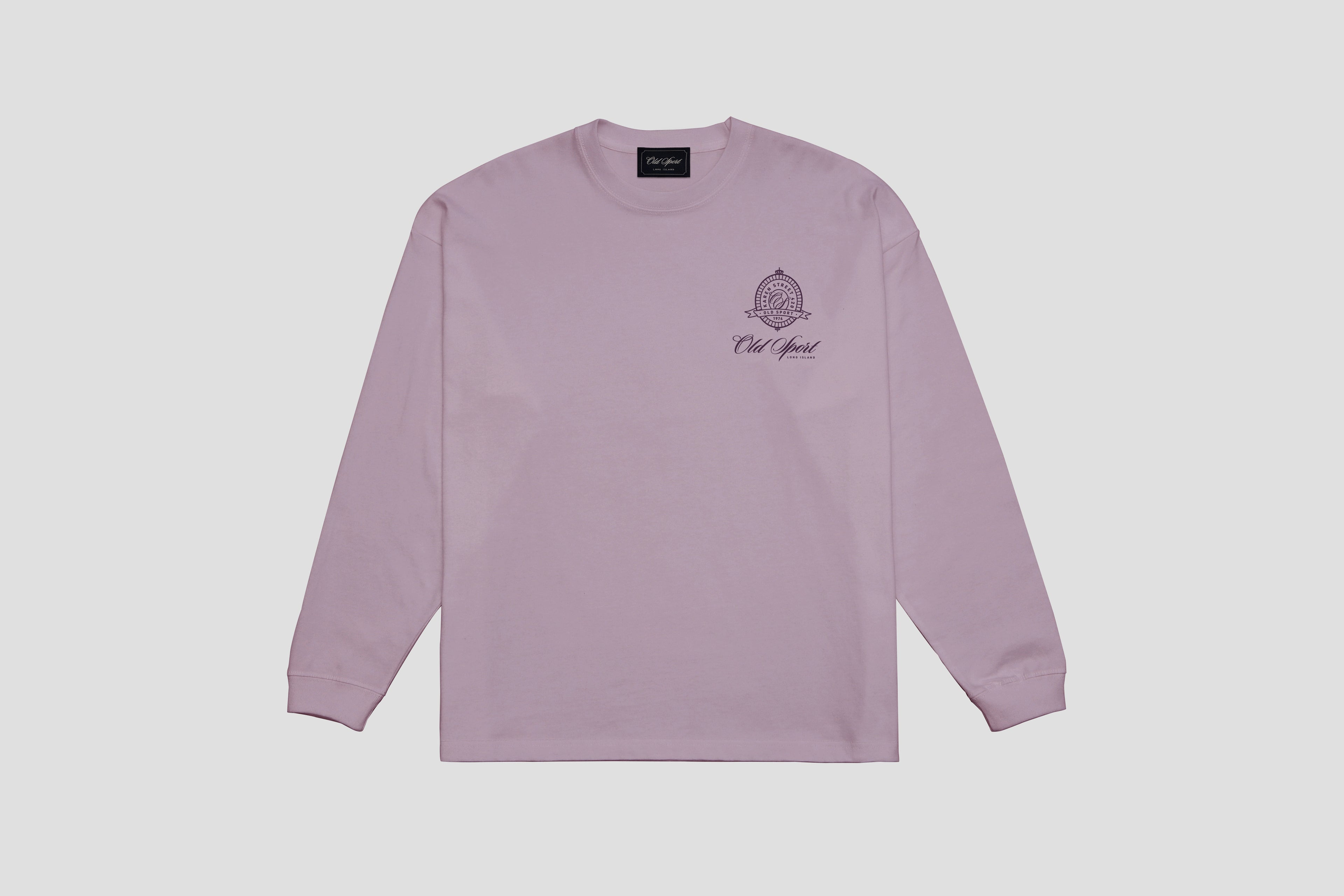 エンブレムクルーネックロンT PURPLE