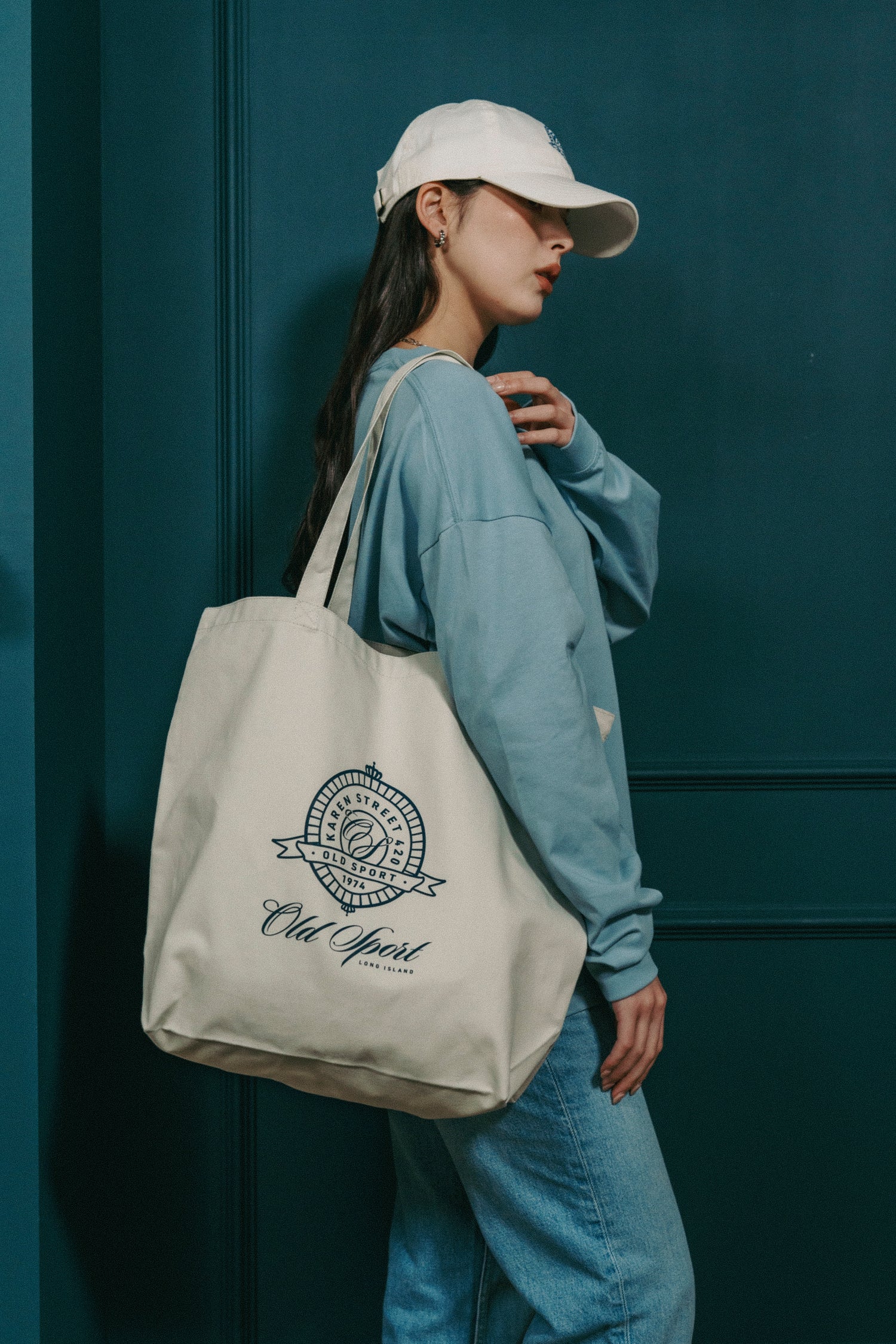 エンブレム トートバッグ OFF WHITE