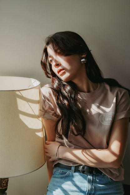 1974 Tシャツ　DUSTY PINK