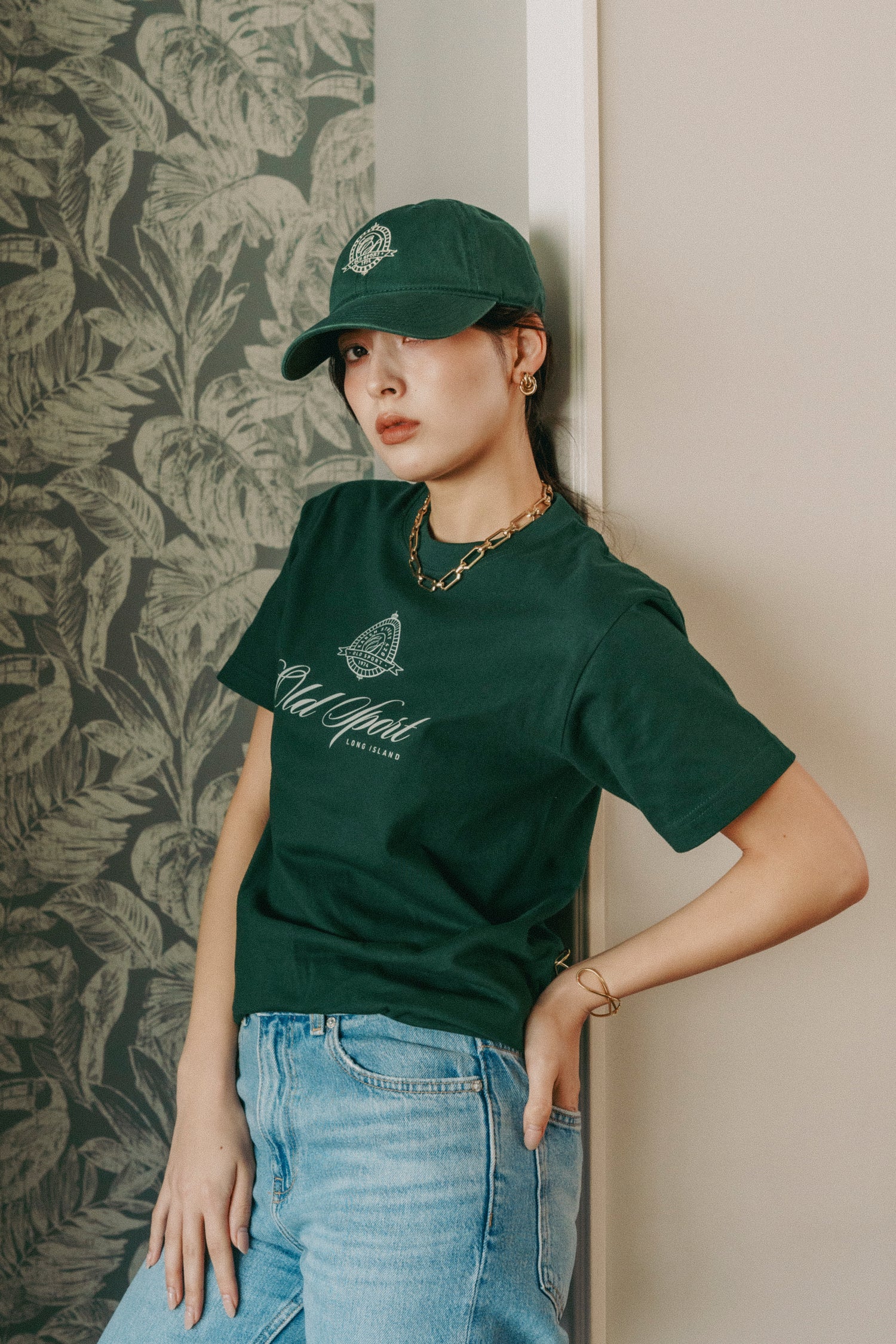 エンブレムTシャツ　GREEN