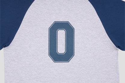 ＊Pre-Order＊　バーシティロゴラグランTシャツ　GRAY/ NAVY