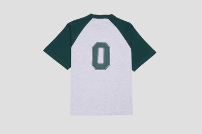 ＊Pre-Order＊　バーシティロゴラグランTシャツ　GRAY/ GREEN