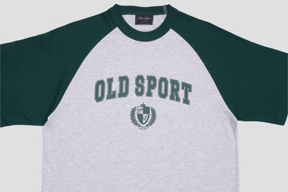 ＊Pre-Order＊　バーシティロゴラグランTシャツ　GRAY/ GREEN