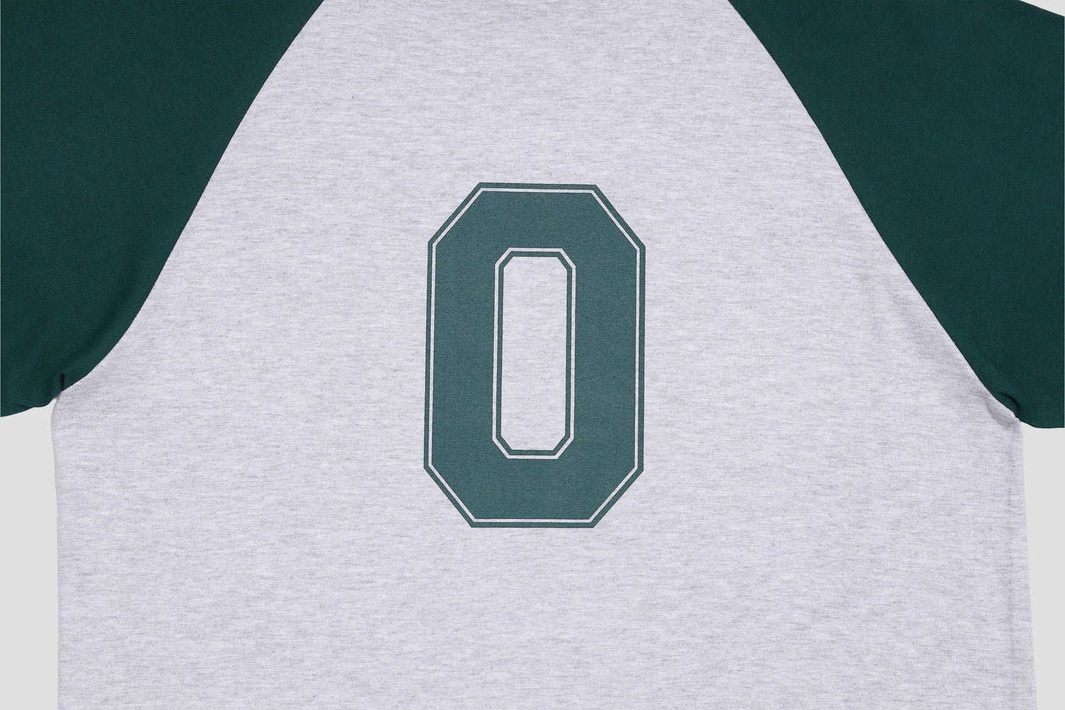 ＊Pre-Order＊　バーシティロゴラグランTシャツ　GRAY/ GREEN