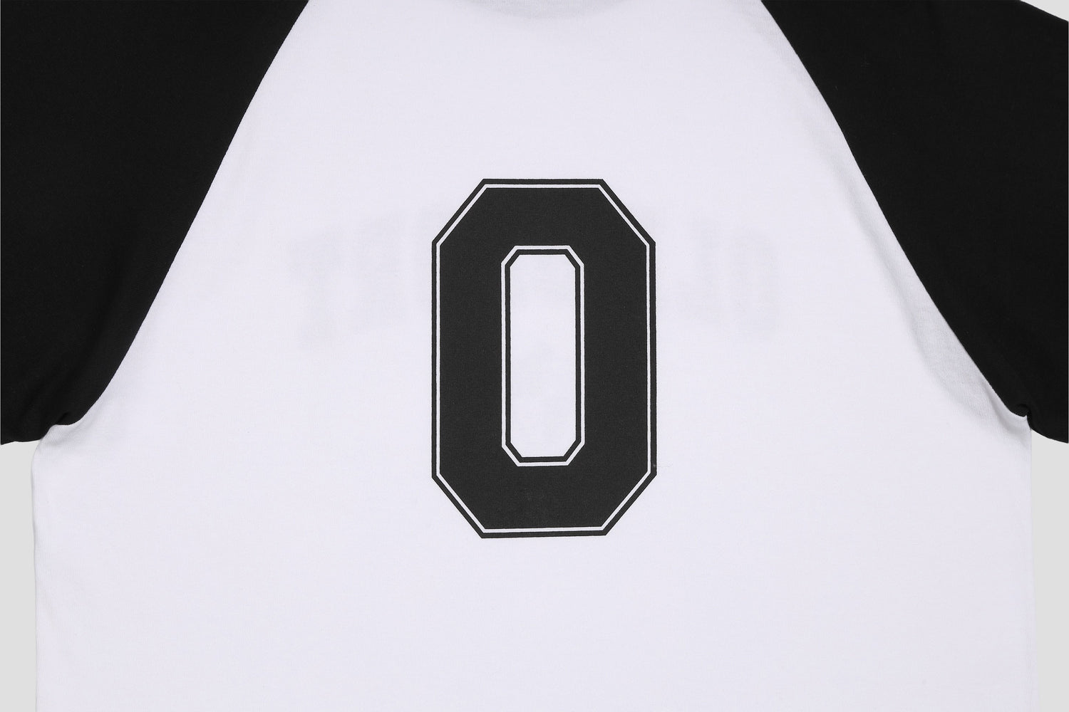 ＊Pre-Order＊　バーシティロゴラグランTシャツ　WHITE-BLACK