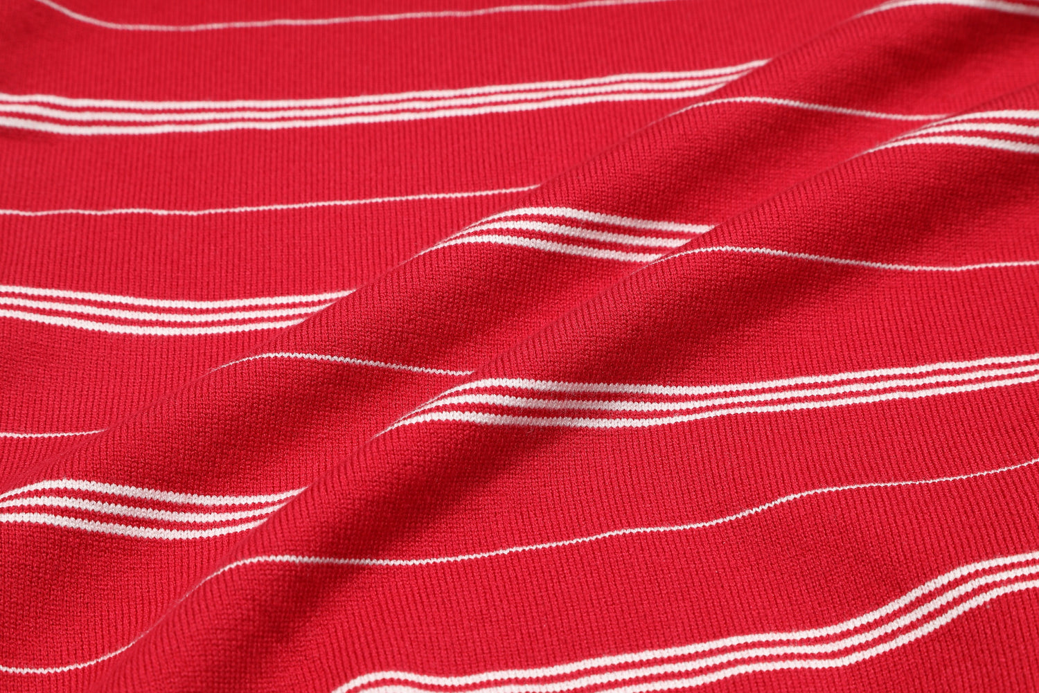 ＊Pre-Order＊　バーシティロゴ刺繍ボーダーニットポロ　RED