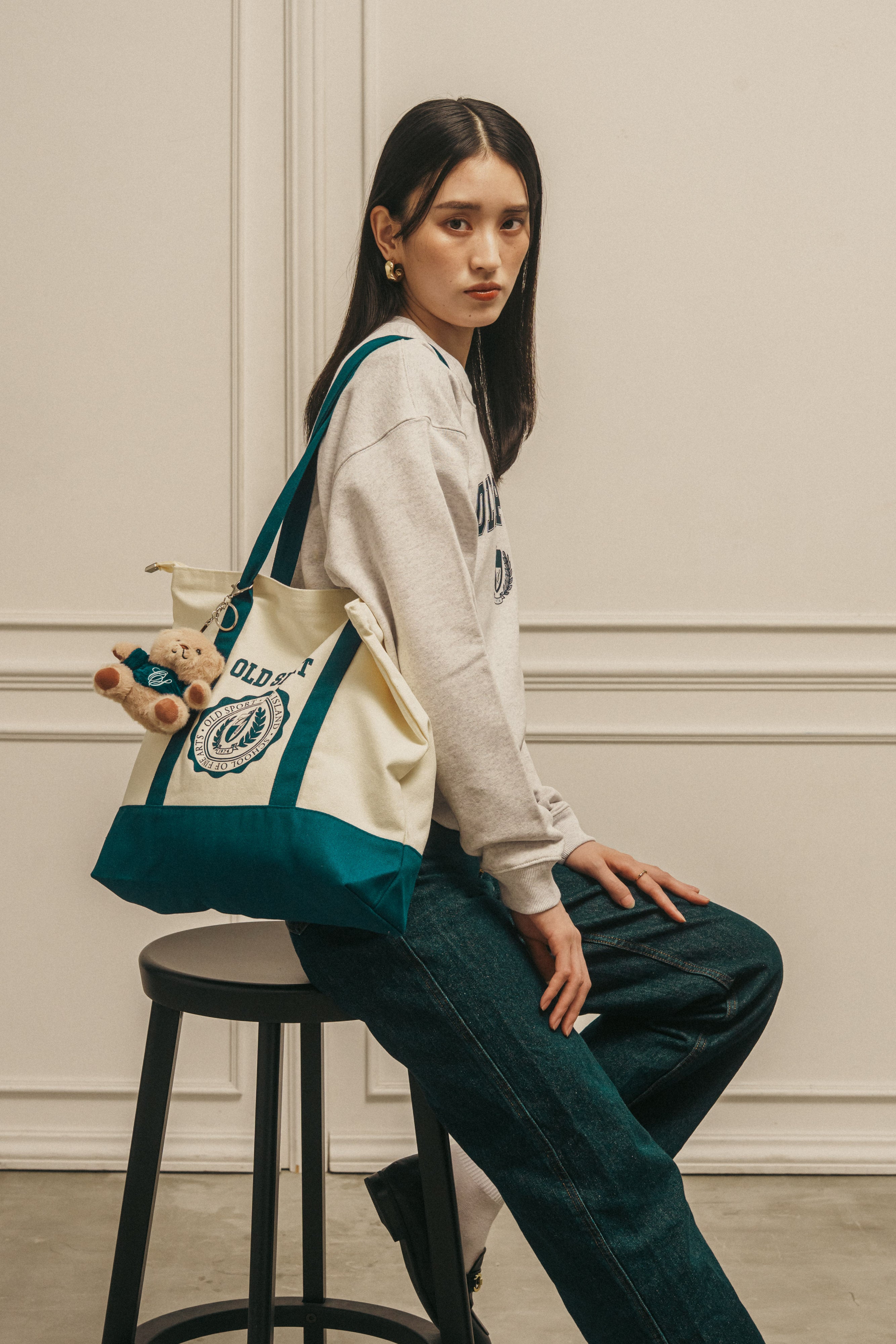 バーシティエンブレムトート NAVY
