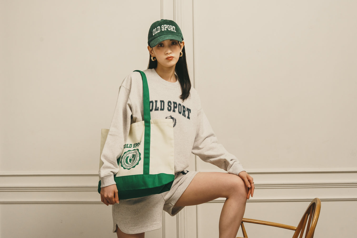 バーシティロゴコーデュロイキャップ GREEN