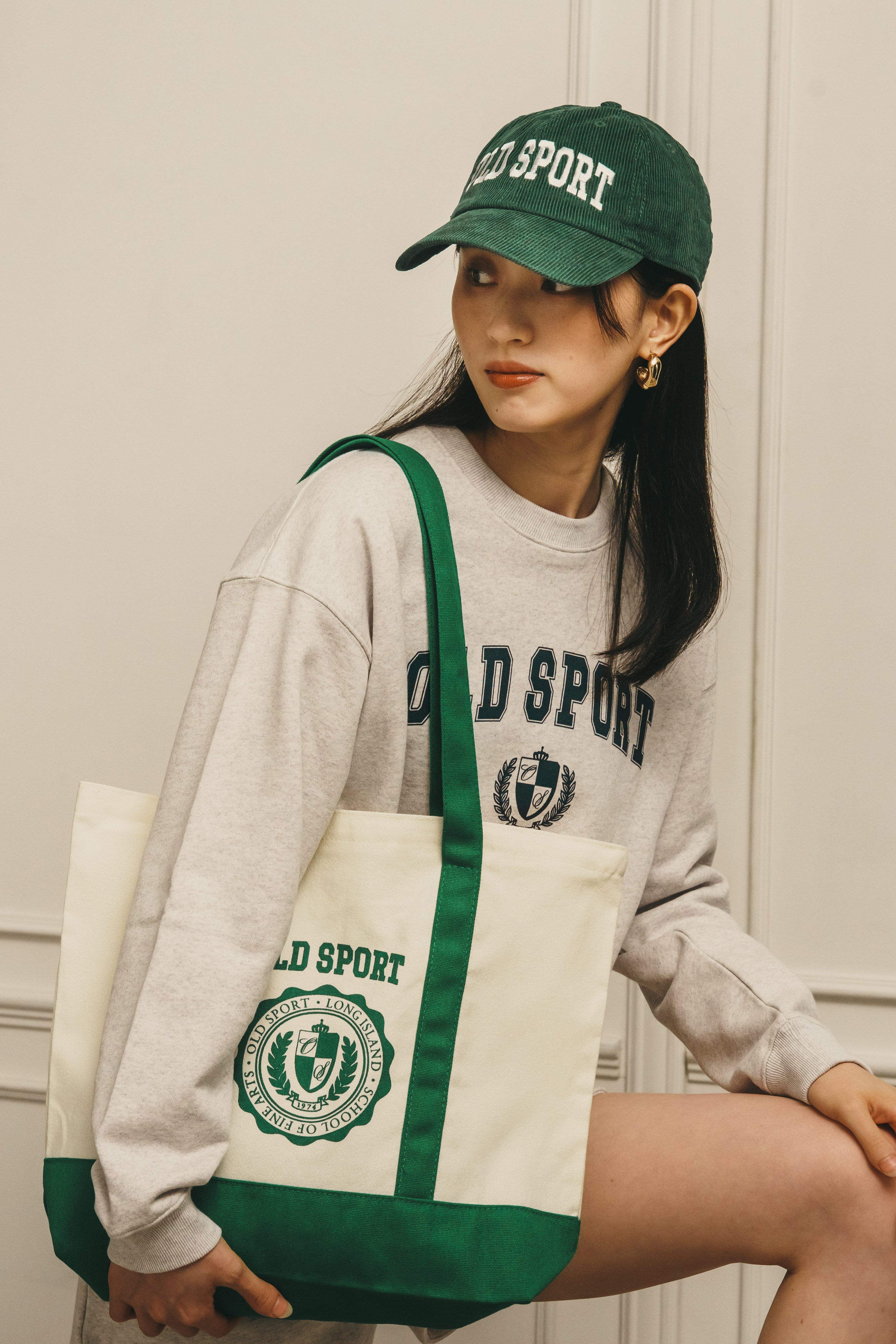 バーシティロゴコーデュロイキャップ GREEN