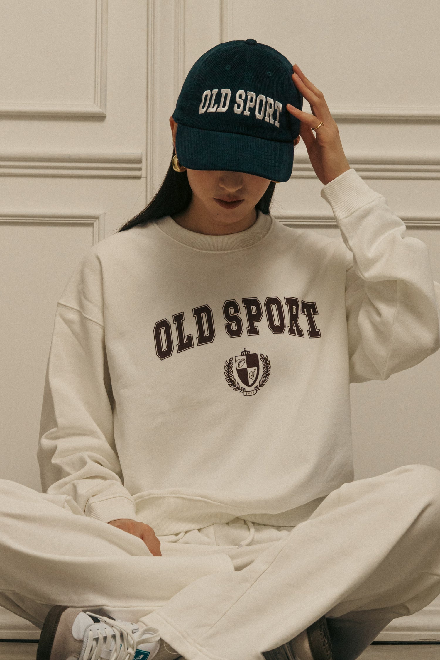 バーシティロゴロングパンツIVORY