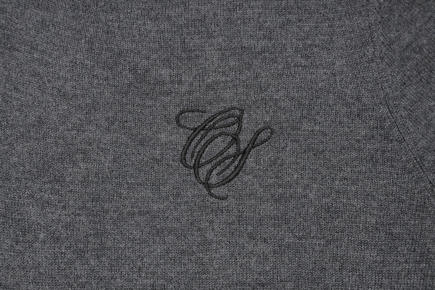 ＊Pre-Order＊　OSロゴ刺繍ニットカーディガン GRAY