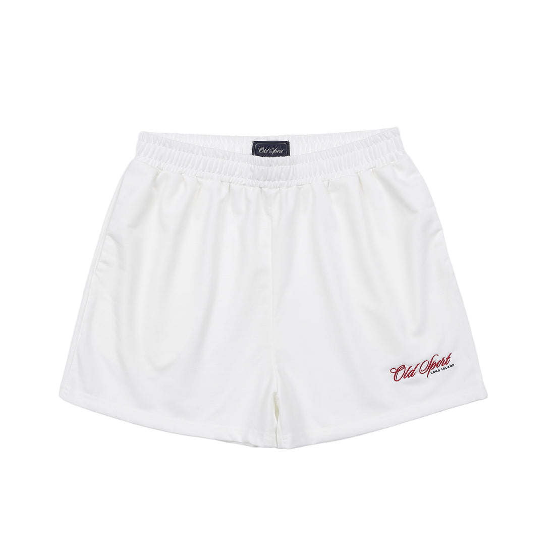 Old Sportロゴ刺繍ショートパンツ WHITE