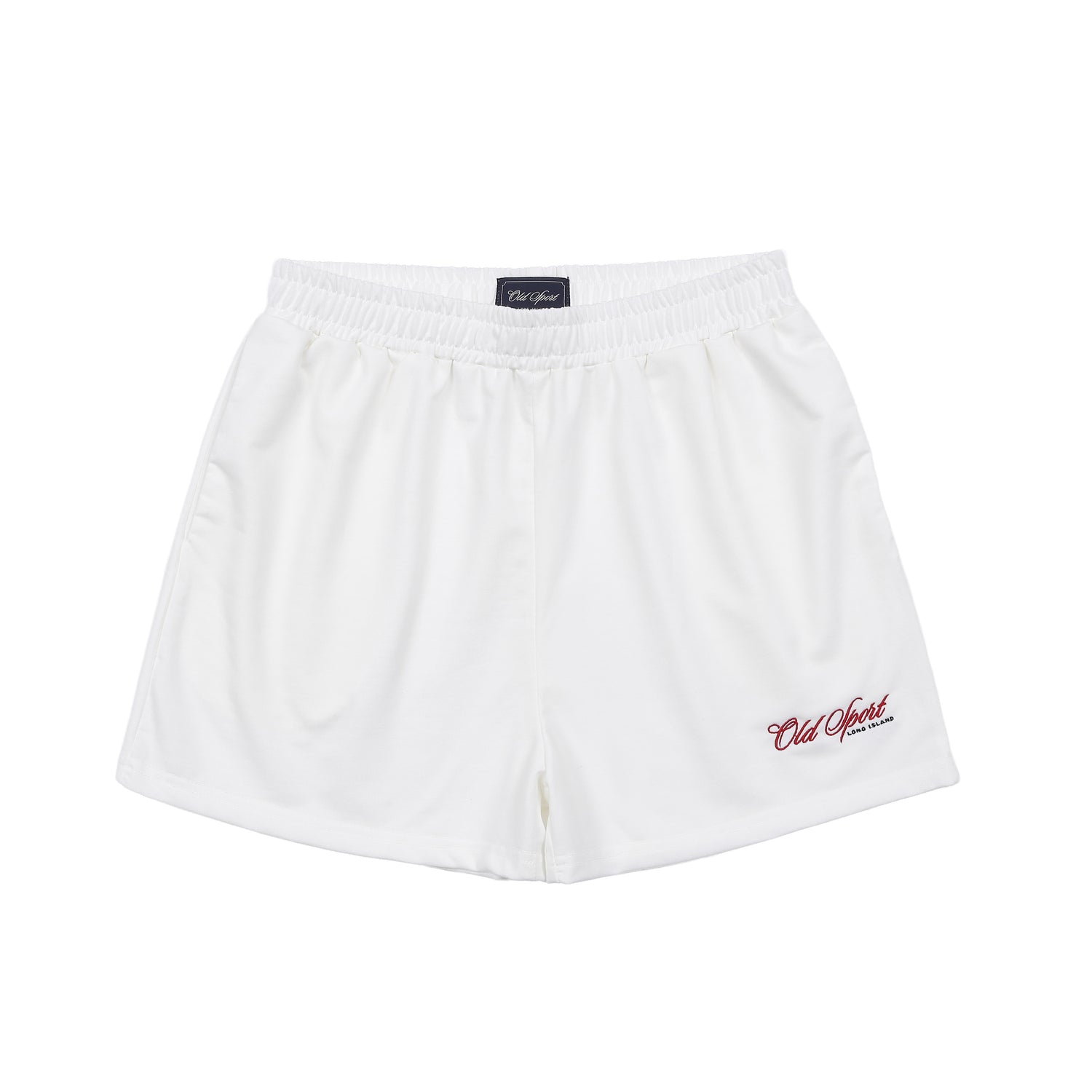 Old Sportロゴ刺繍ショートパンツ WHITE