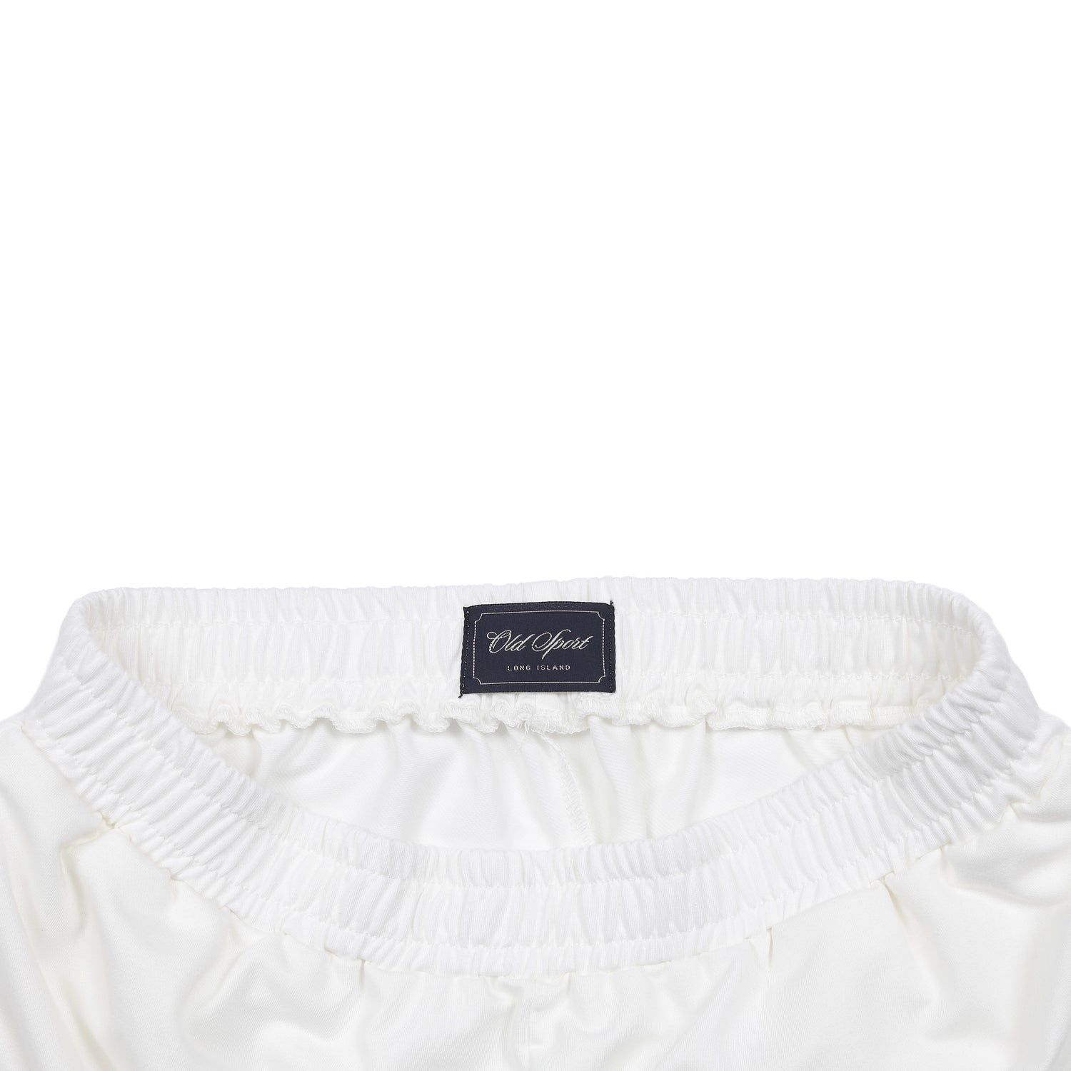 Old Sportロゴ刺繍ショートパンツ WHITE