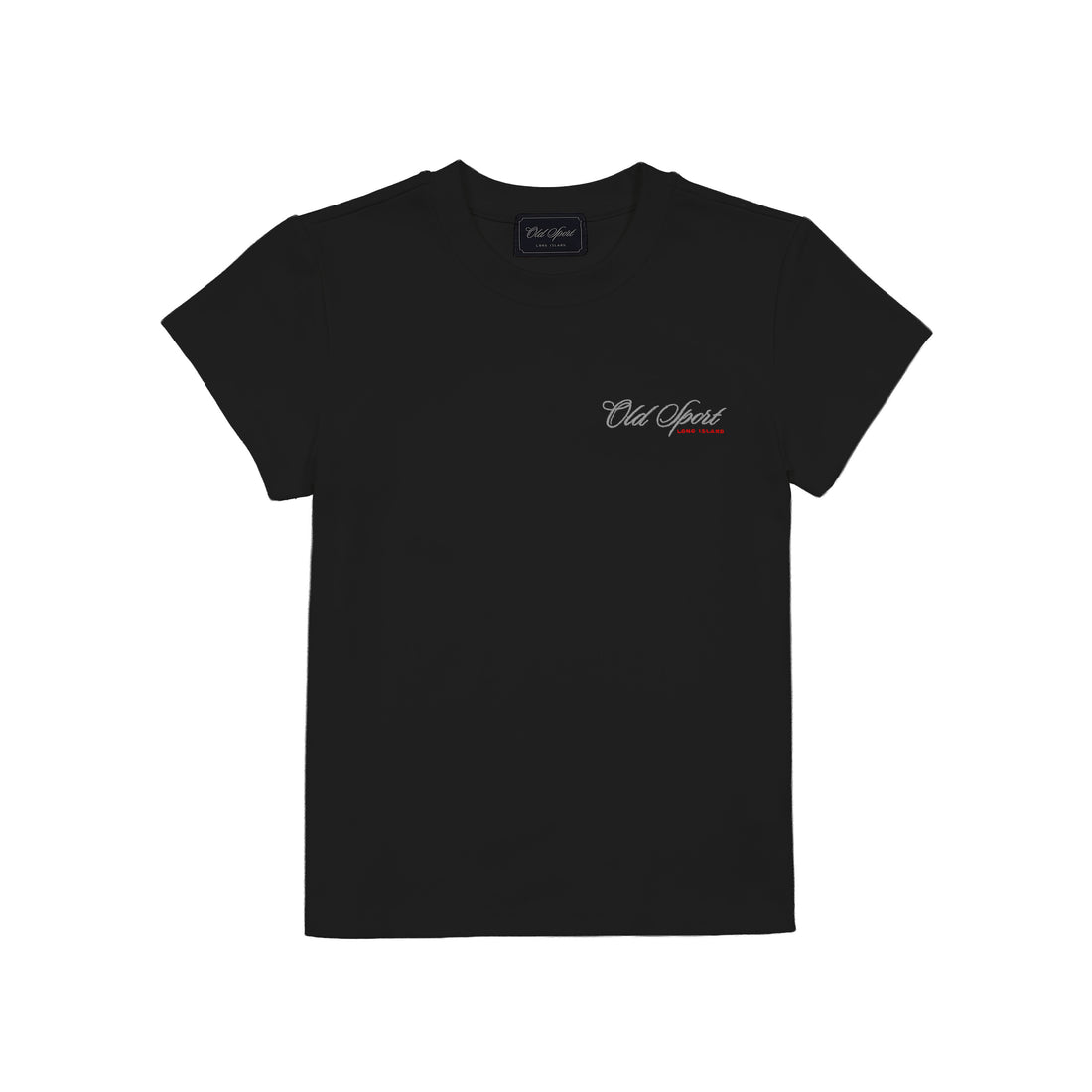 Old Sportロゴ刺繍Tシャツ　CHARCOAL
