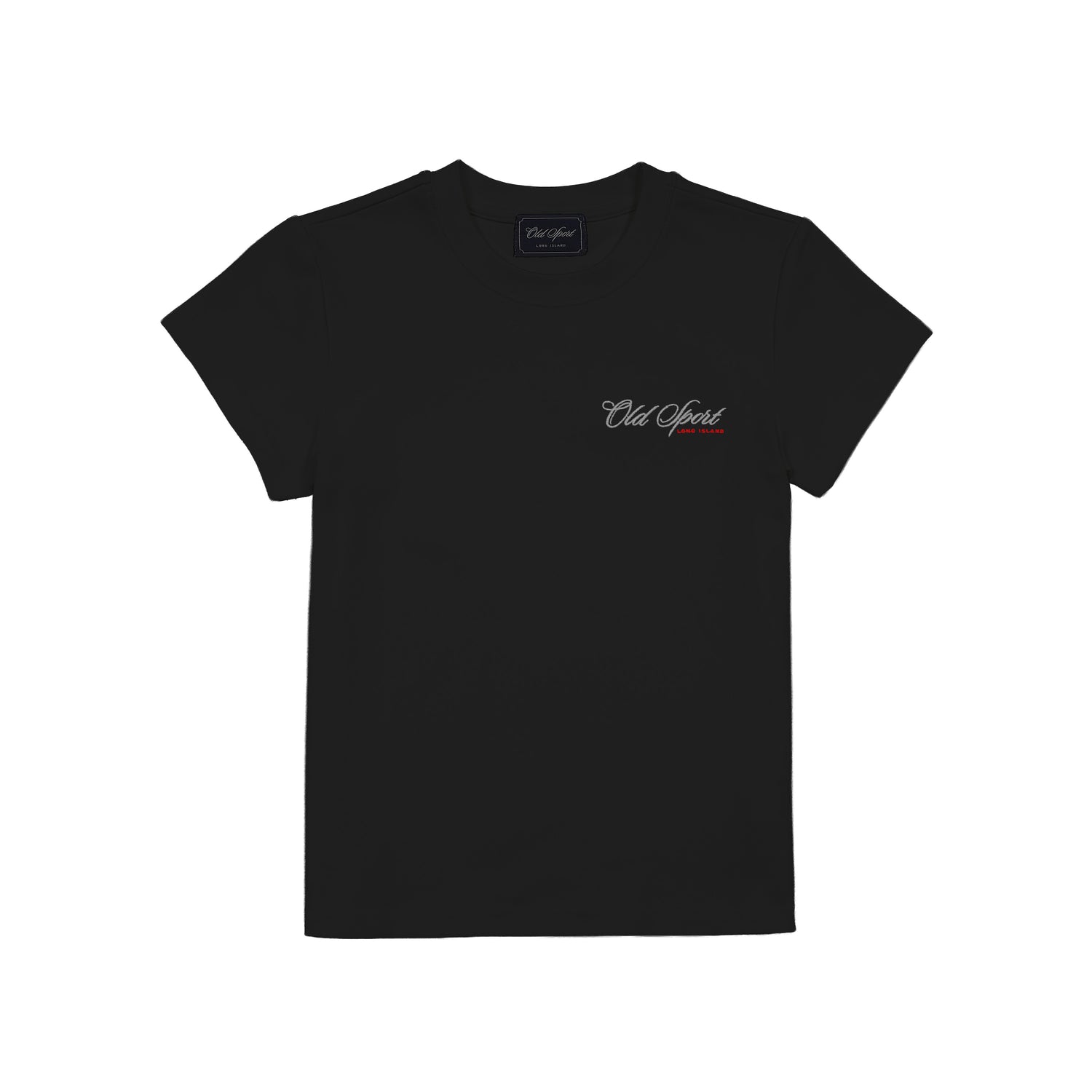 Old Sportロゴ刺繍Tシャツ　CHARCOAL