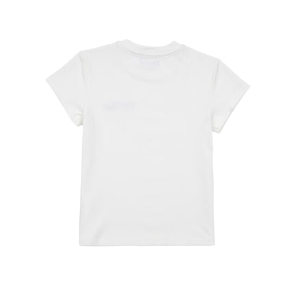 Old Sportロゴ刺繍Tシャツ　WHITE
