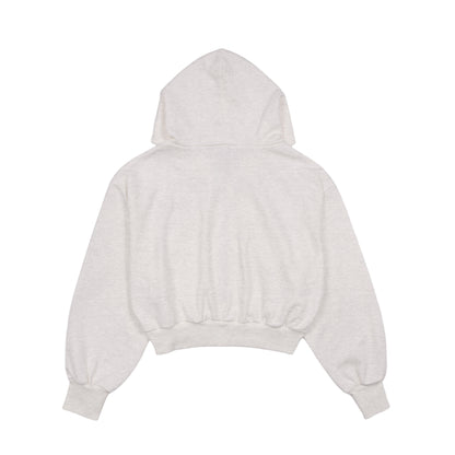 Old Sportロゴ刺繍ジップパーカー　LGRAY