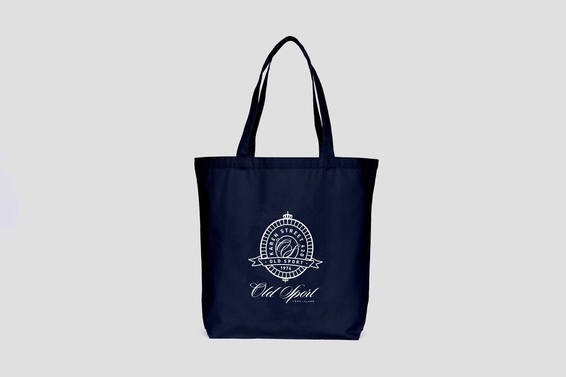 エンブレム トートバッグ NAVY