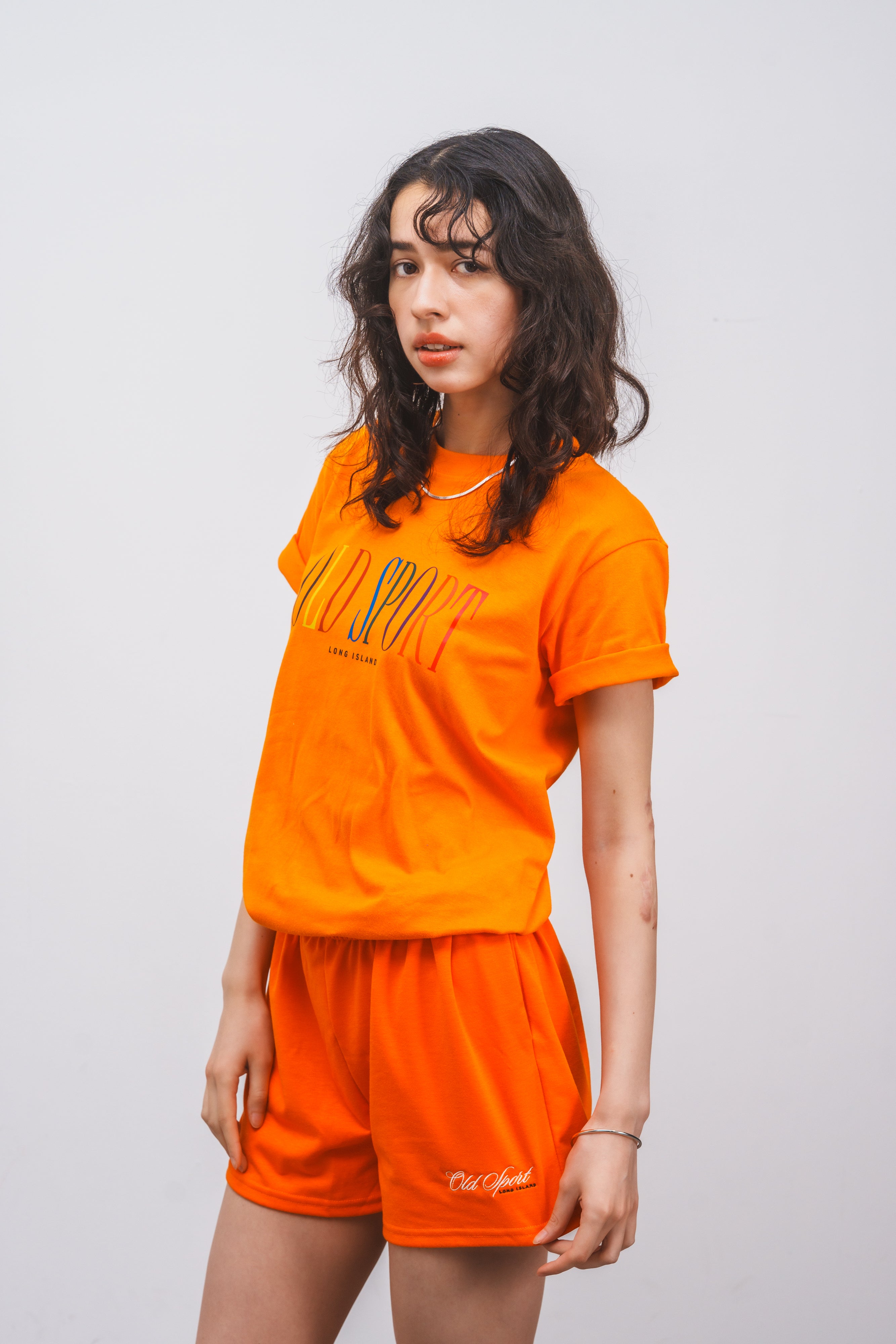 マルチロゴプリントTシャツ ORANGE