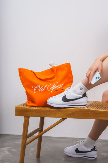 Old Sportロゴプリントトート　ORANGE